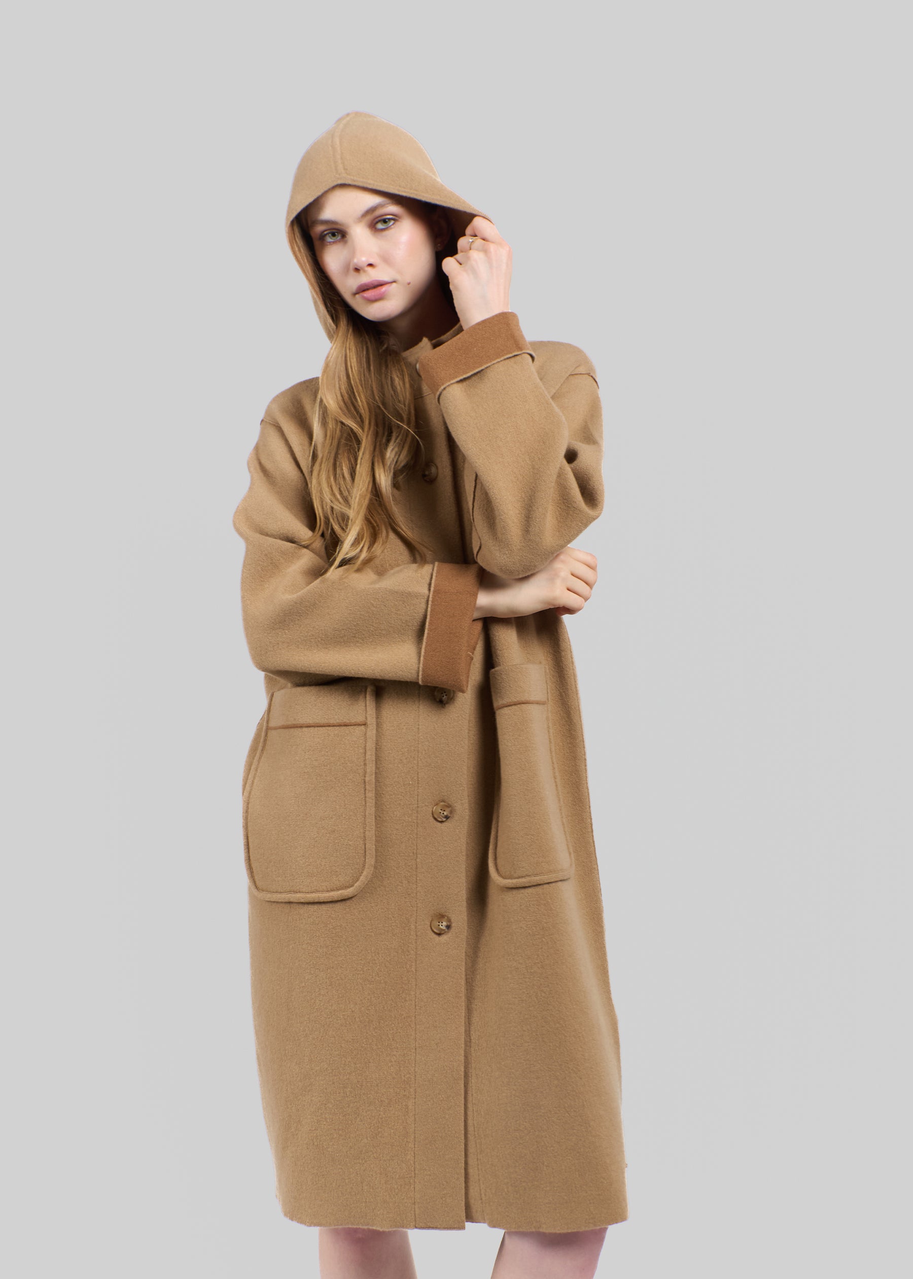 Sogno Hooded Cashmere Coat
