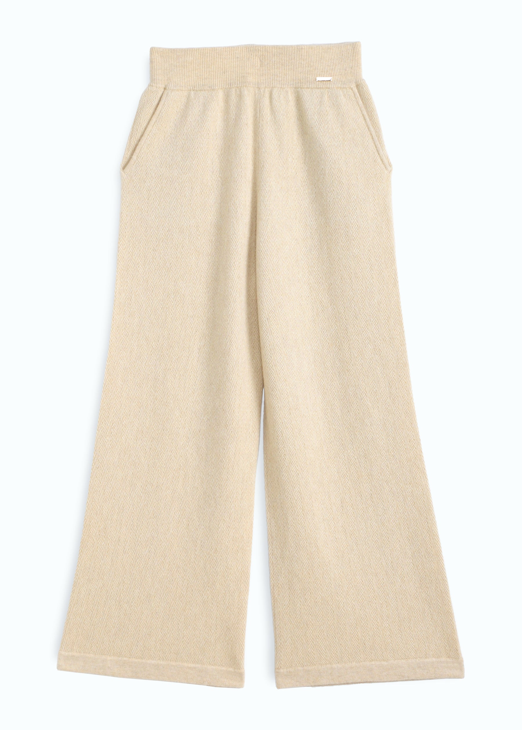 Arioso Wide-Leg Cashmere Trousers