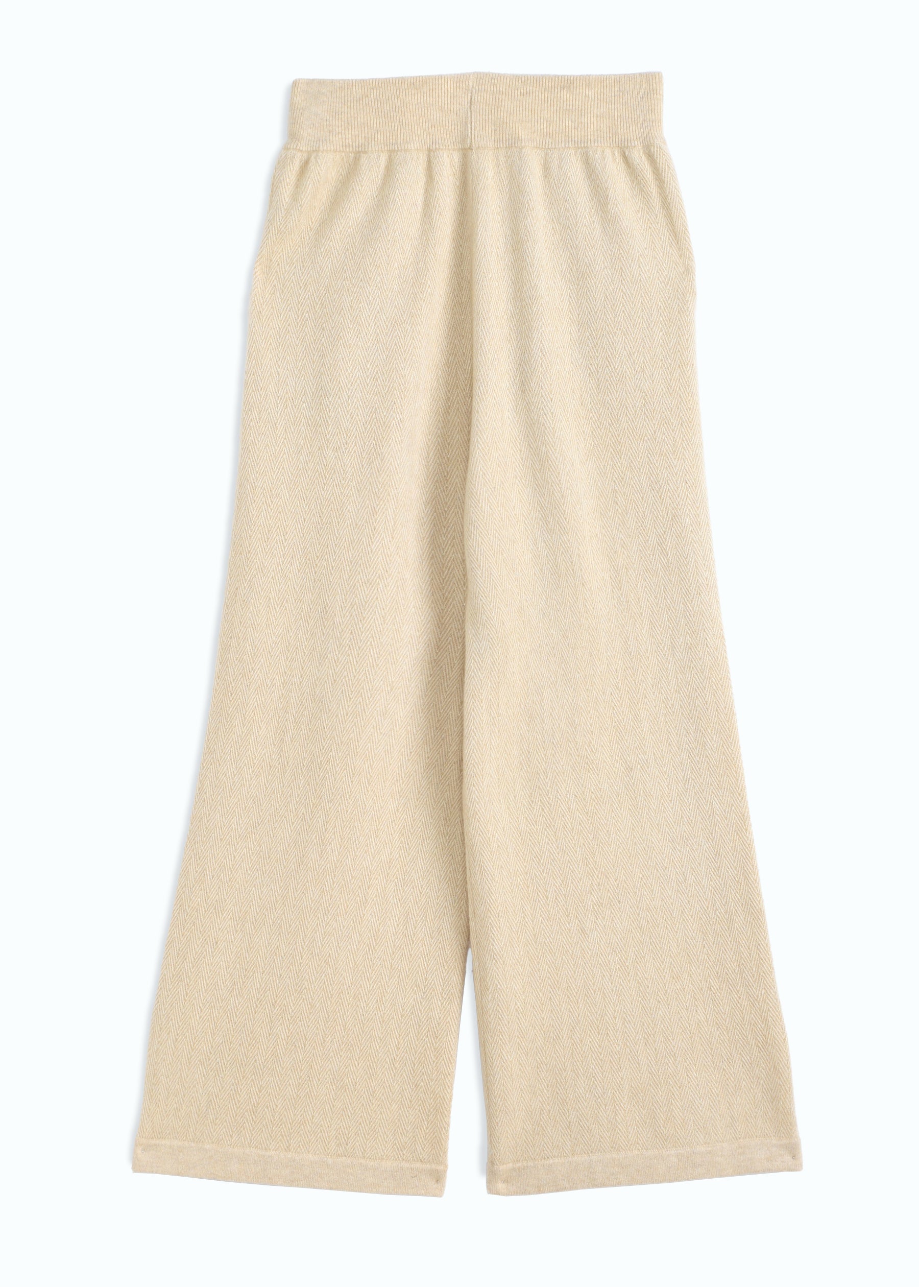 Arioso Wide-Leg Cashmere Trousers