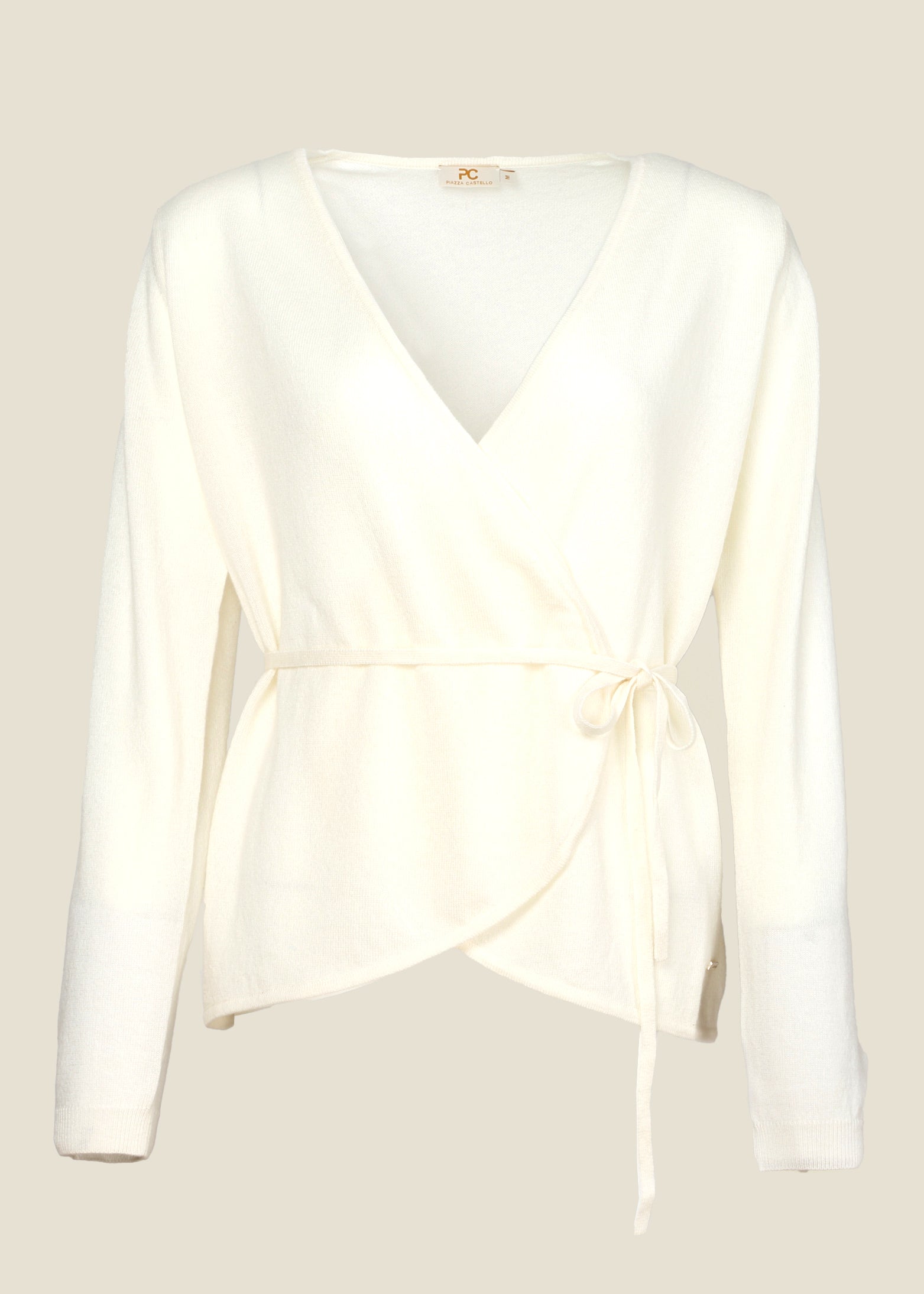 Soave Cashmere Wrap Cardigan with Belt