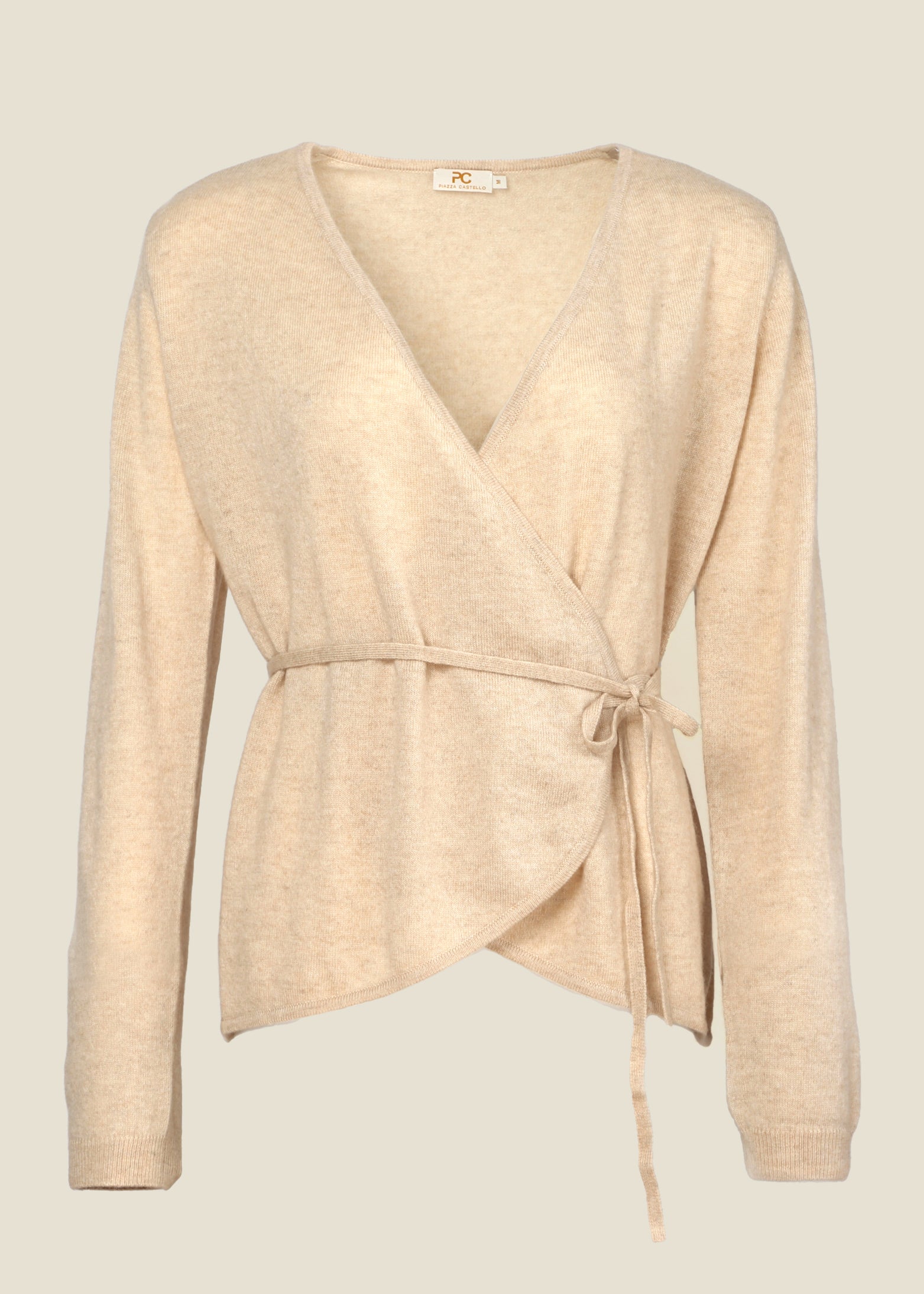Soave Cashmere Wrap Cardigan with Belt