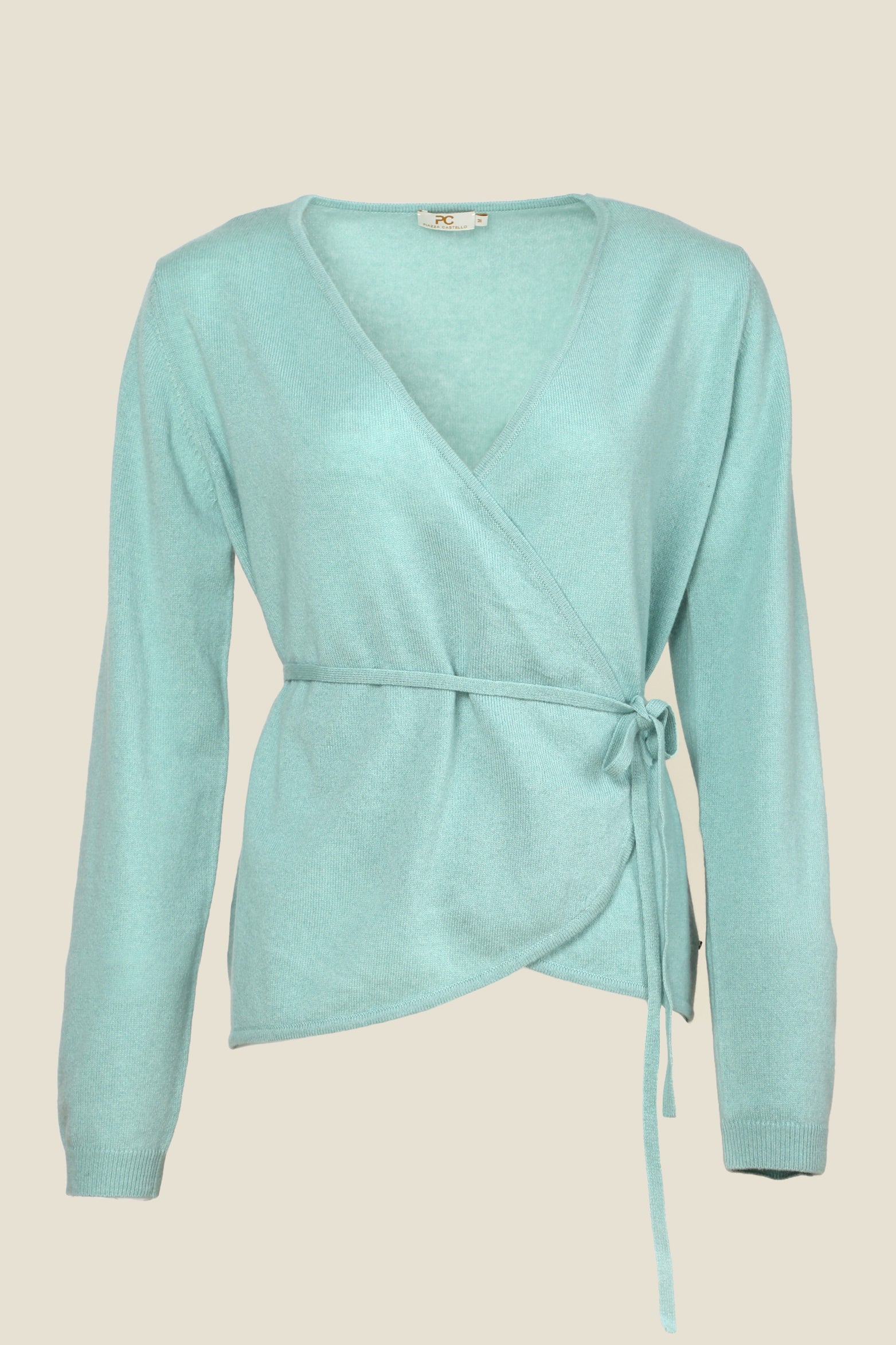 Soave Cashmere Wrap Cardigan with Belt
