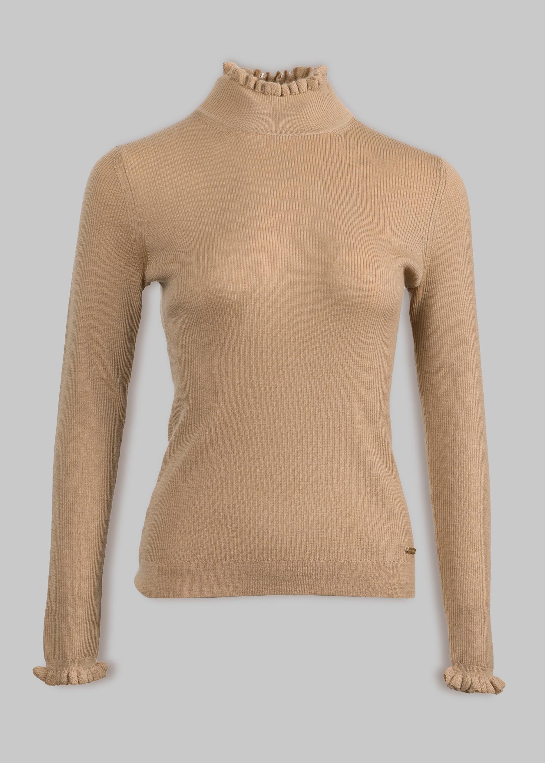 Volante Ruffle Turtleneck Jumper