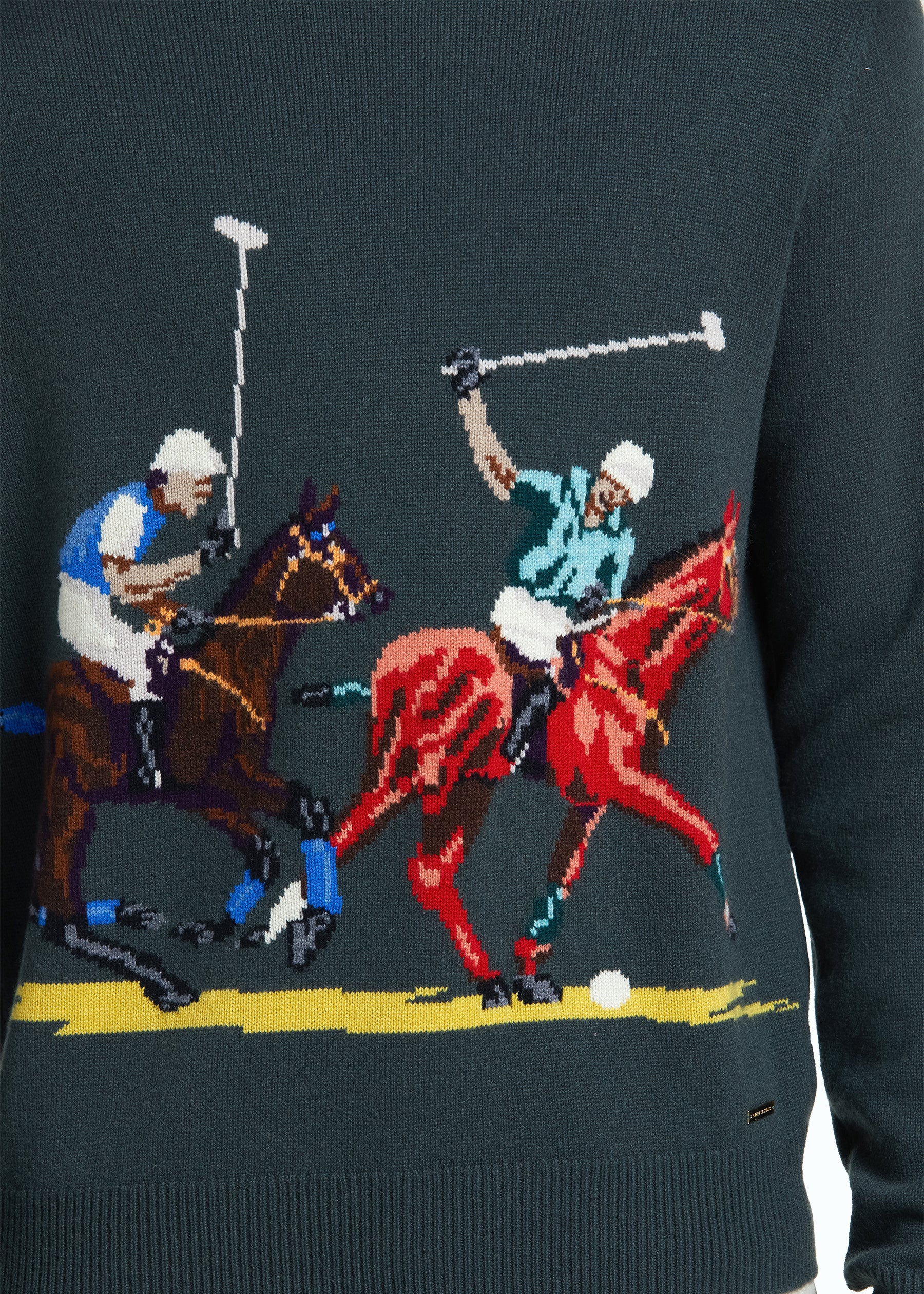 Giostra Men's Polo Intarsia Jumper
