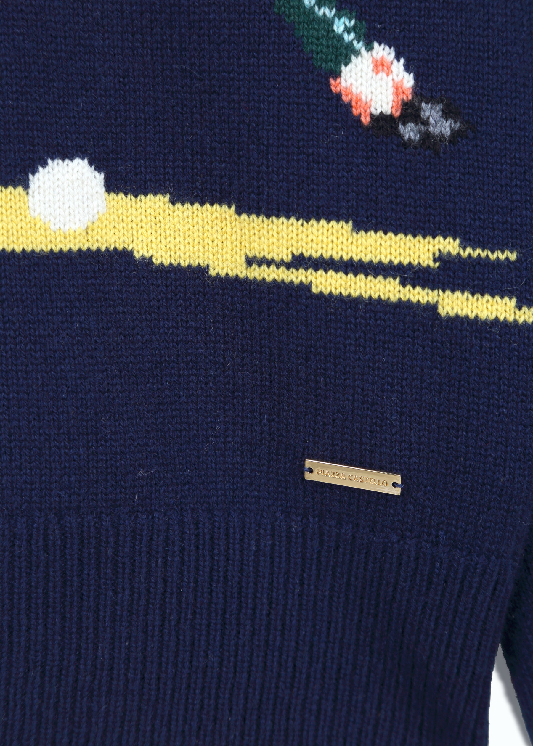 Giostra Men's Polo Intarsia Jumper