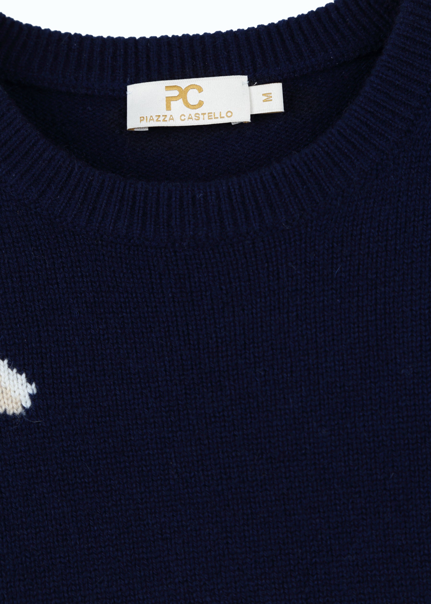 Cavallino Men's Polo Intarsia Jumper