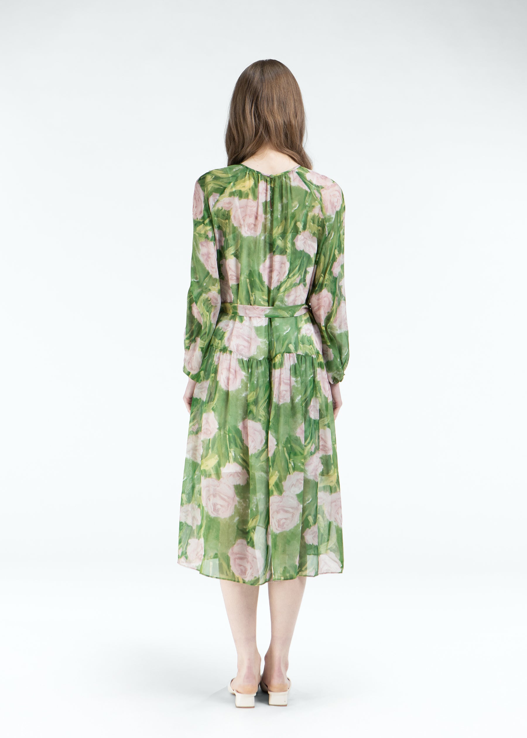 Verdeluce Rosa Silk Dress