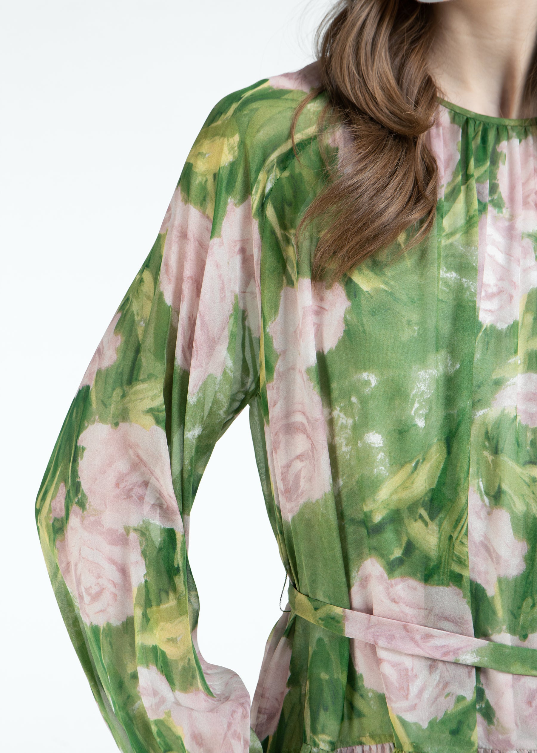 Verdeluce Rosa Silk Dress