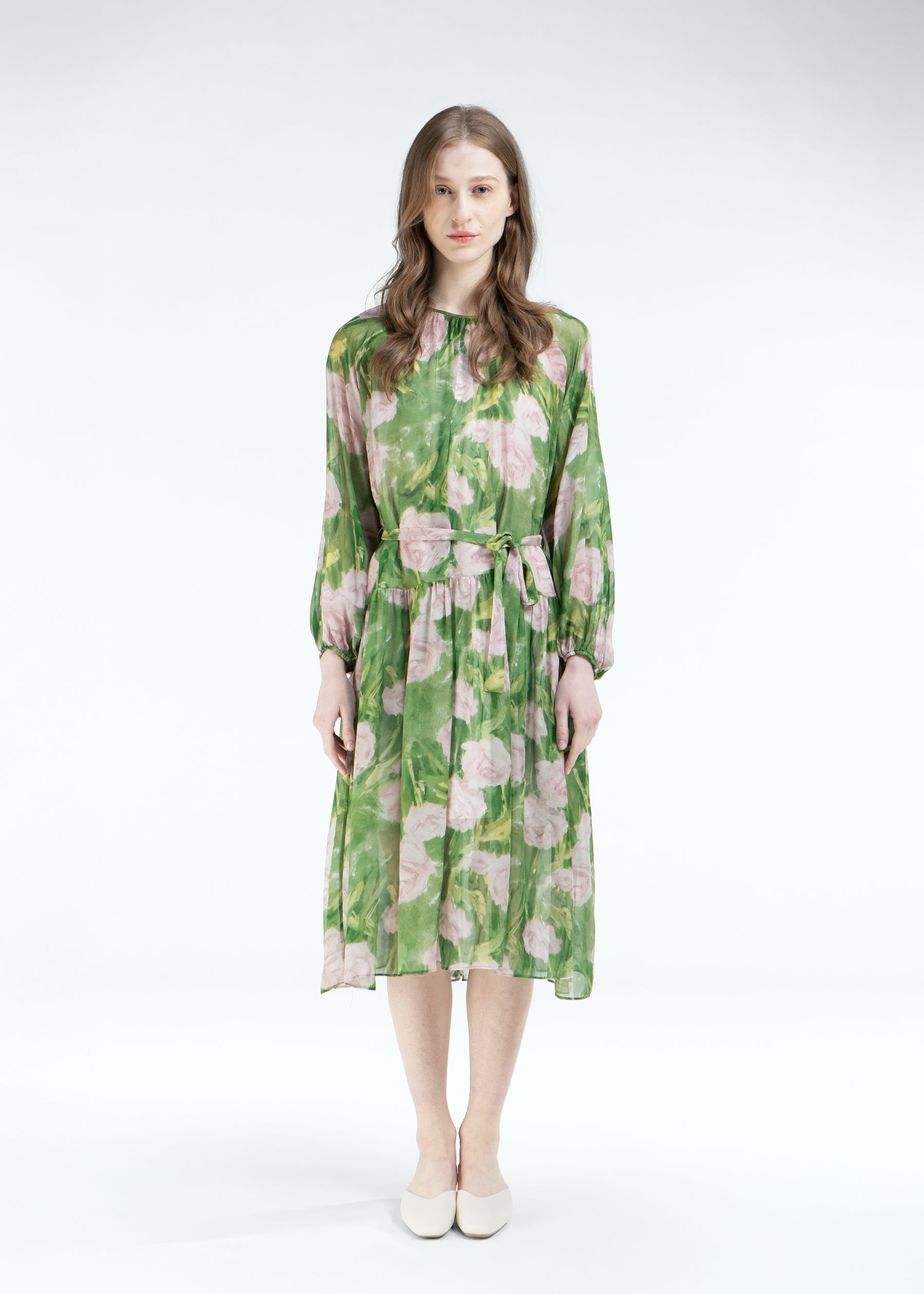 Verdeluce Rosa Silk Dress