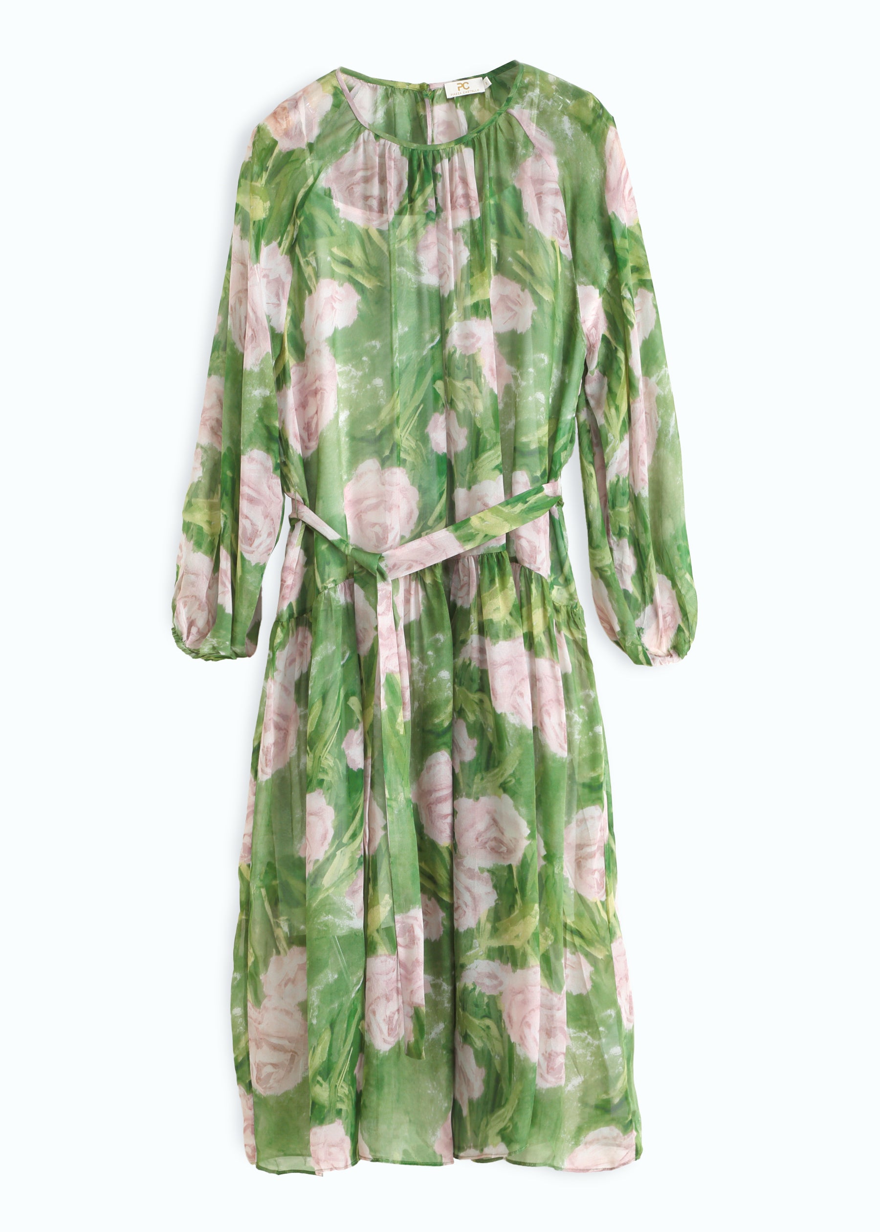 Verdeluce Rosa Silk Dress
