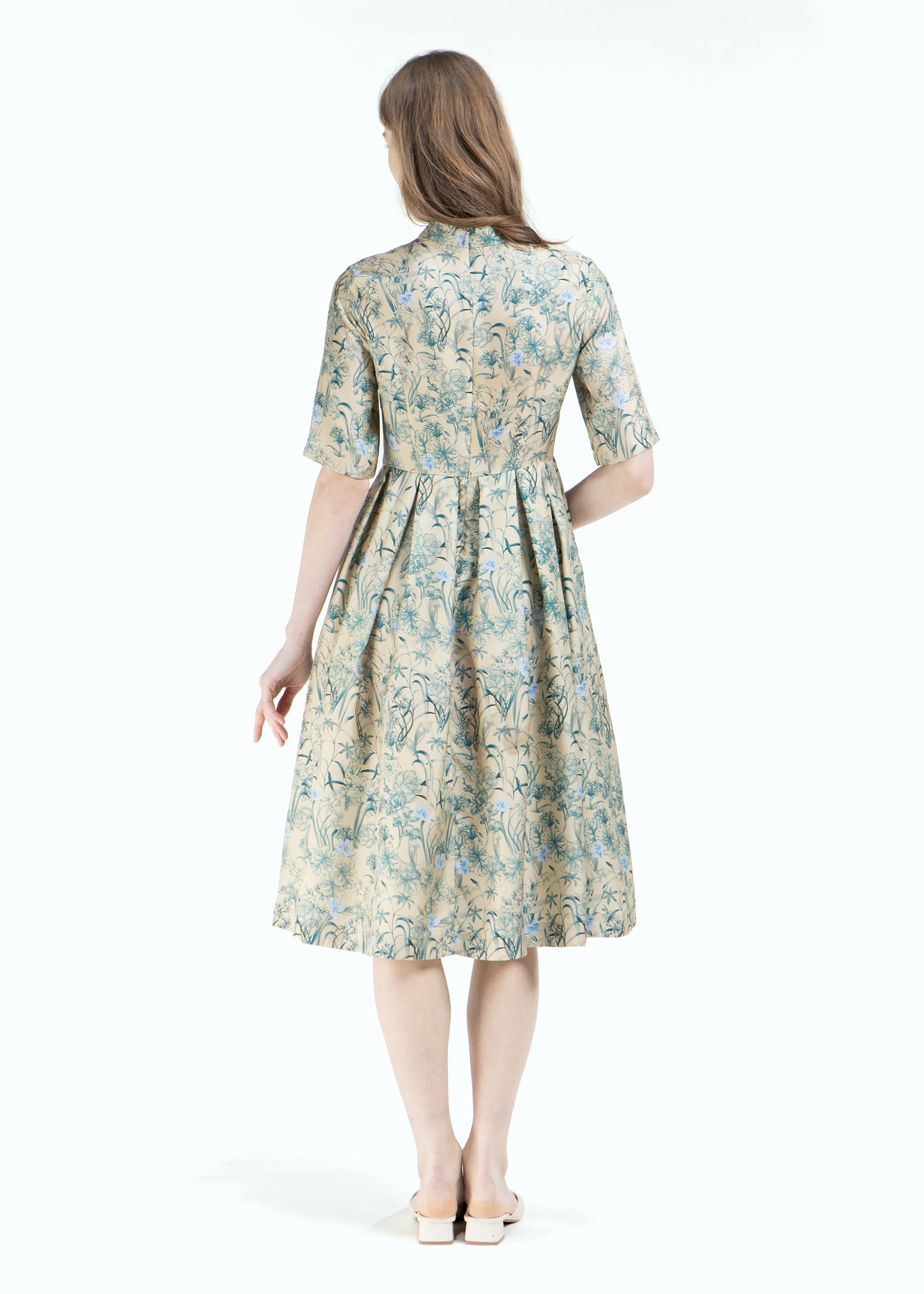 Orchidea Dress with Short Sleeves