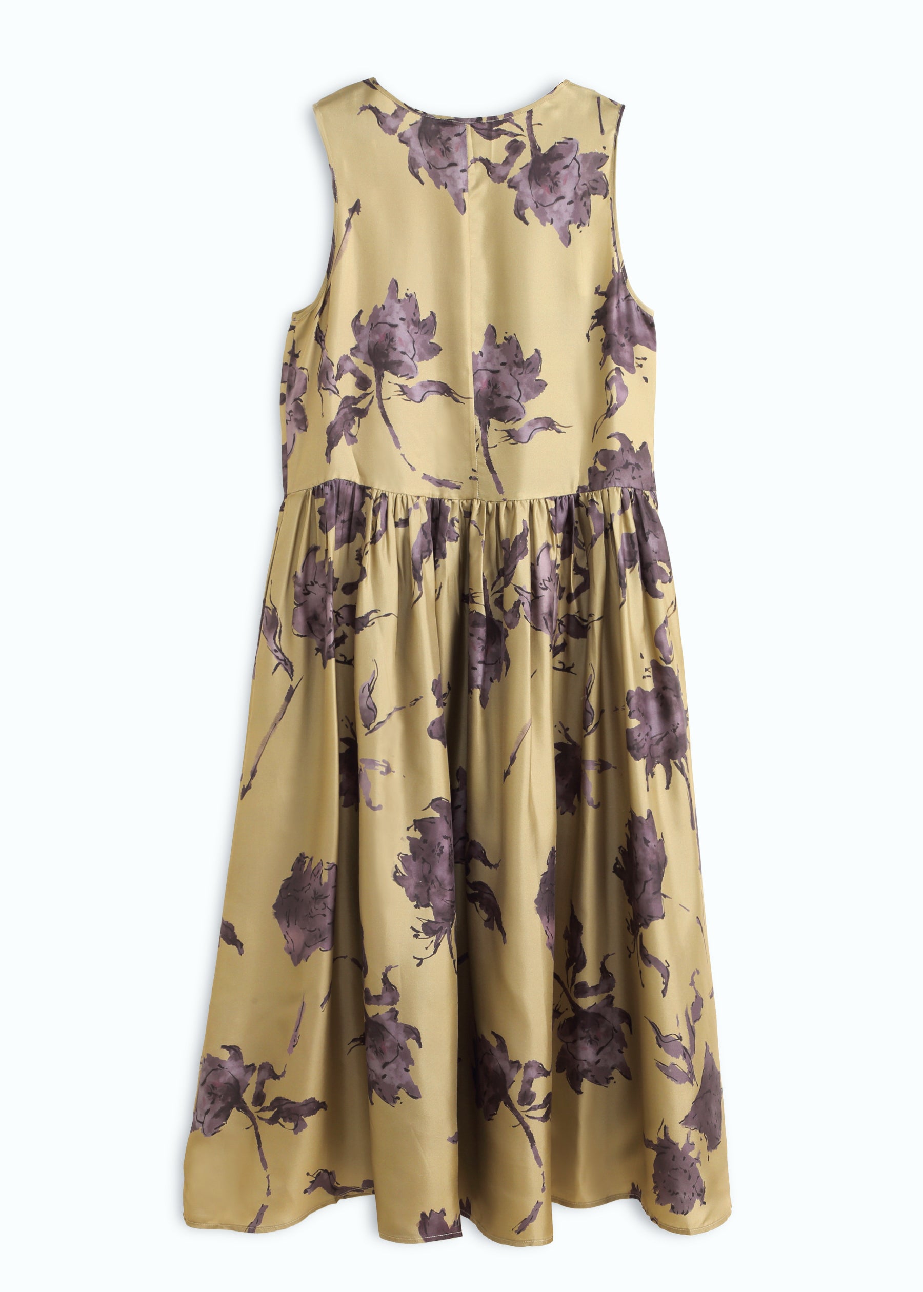 Fiorire Sleeveless Silk Dress