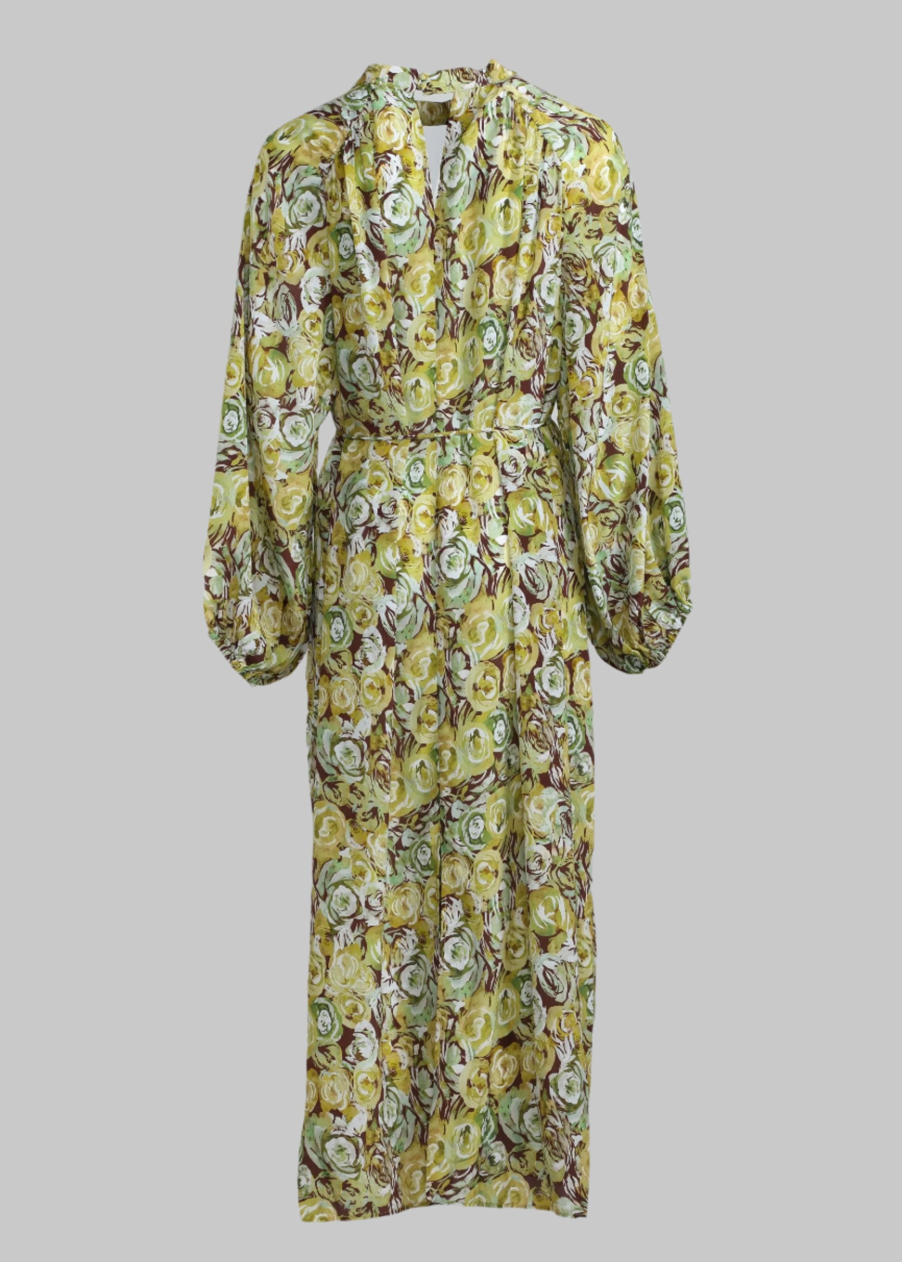 Rosa Verde Silk Dress
