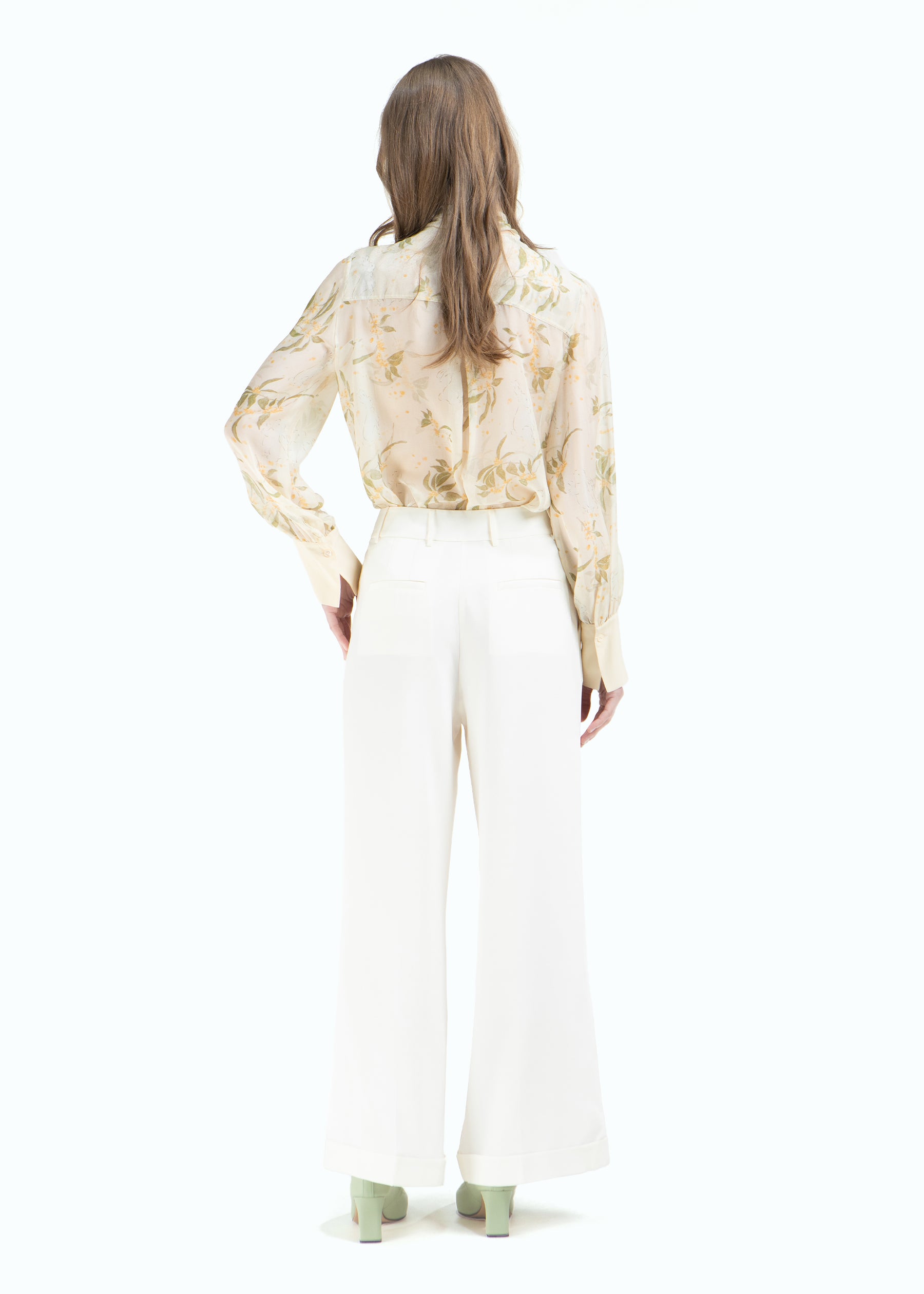 Chiara Eco Printed Silk Blouse