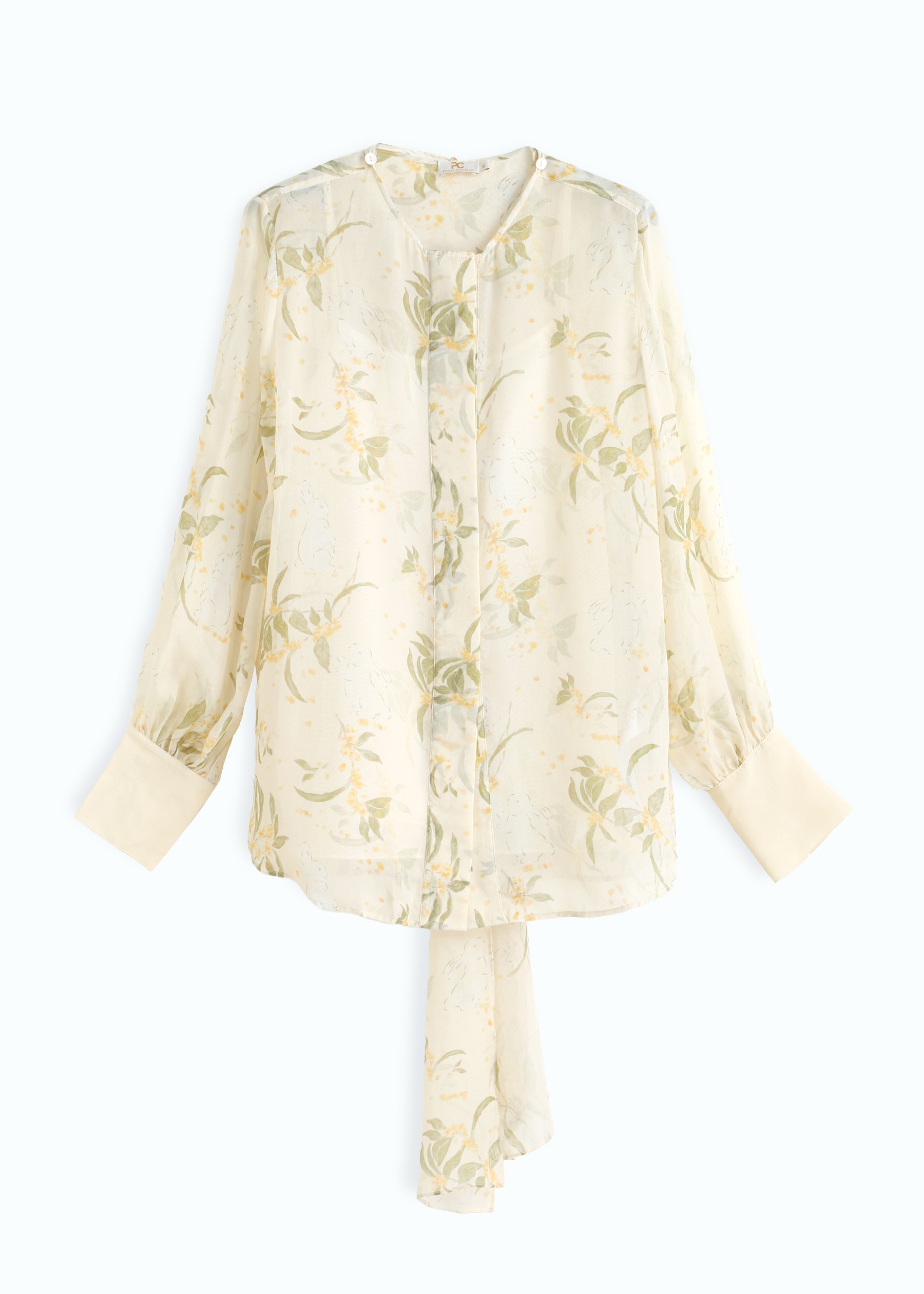 Chiara Eco Printed Silk Blouse