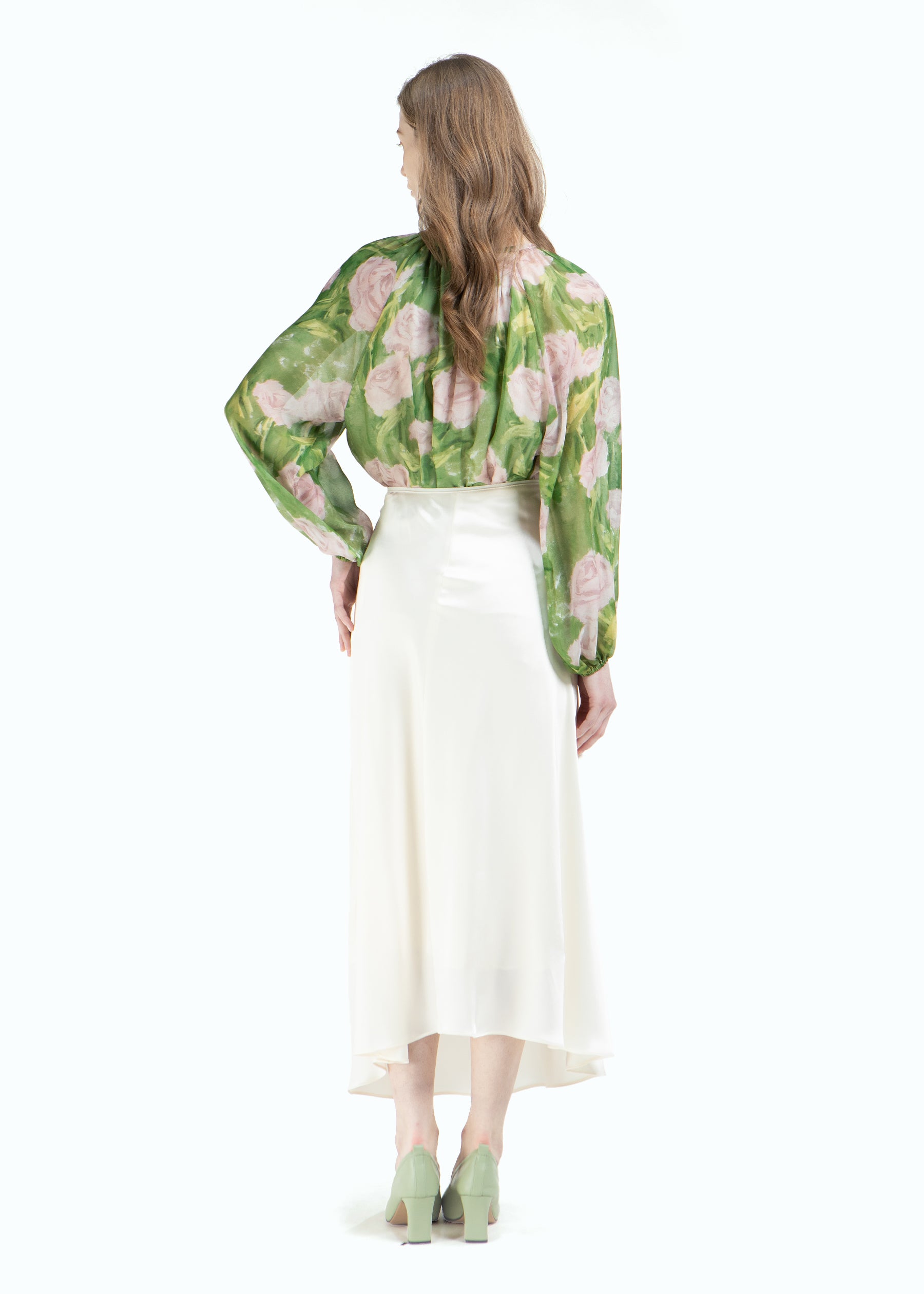 Verdeluce Rosa Silk Blouse