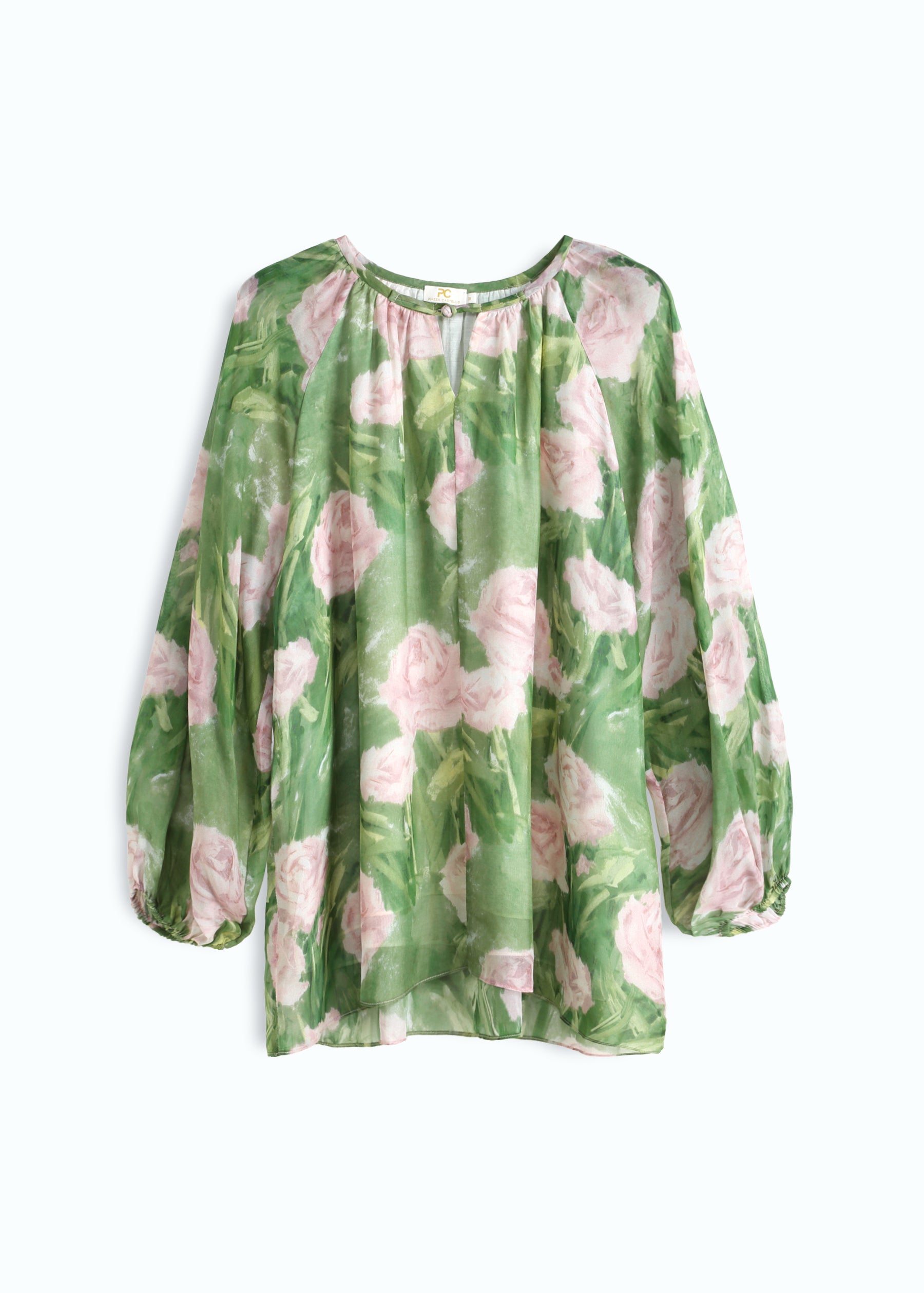 Verdeluce Rosa Silk Blouse