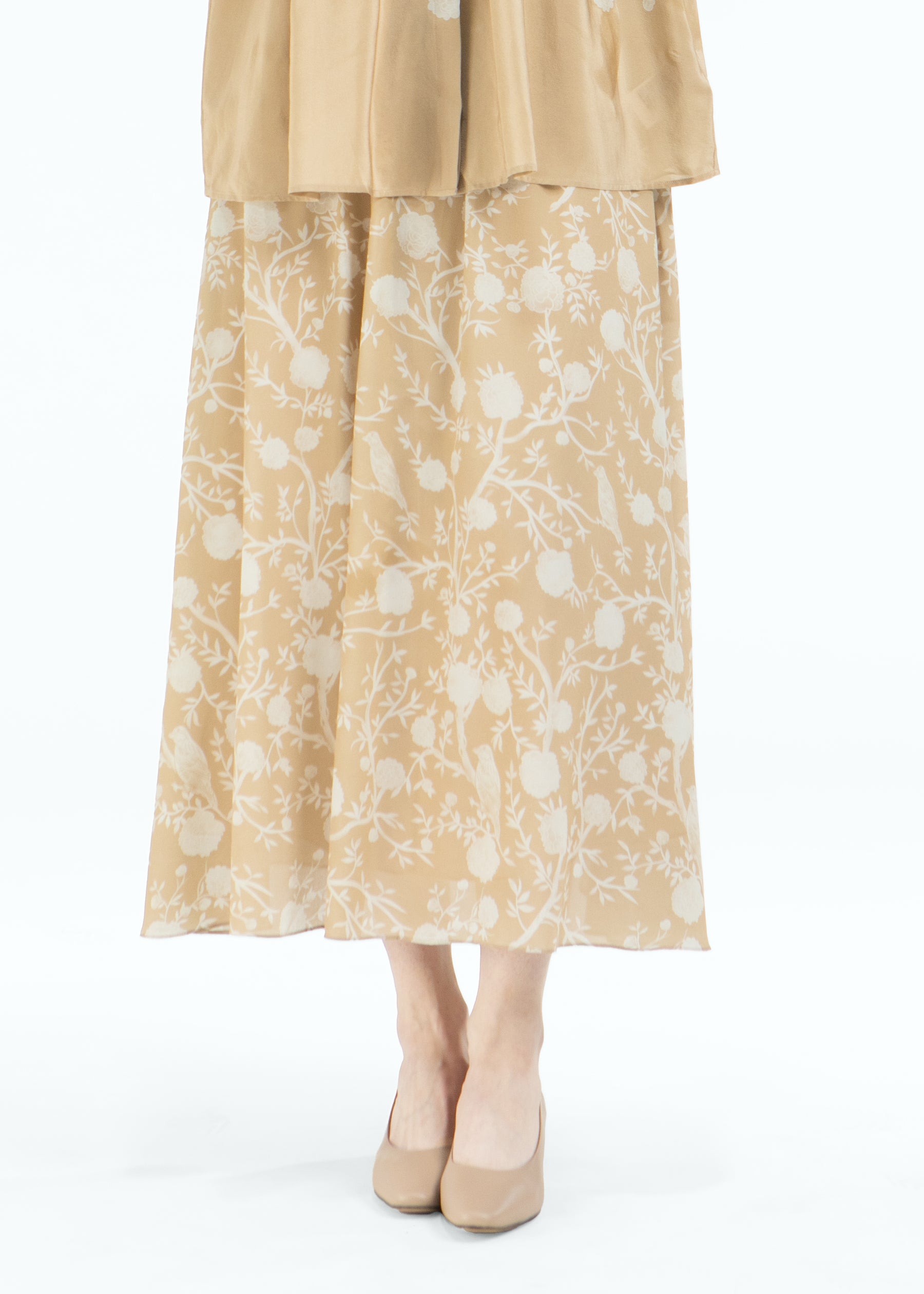 Lirica Meadow Silk Skirt