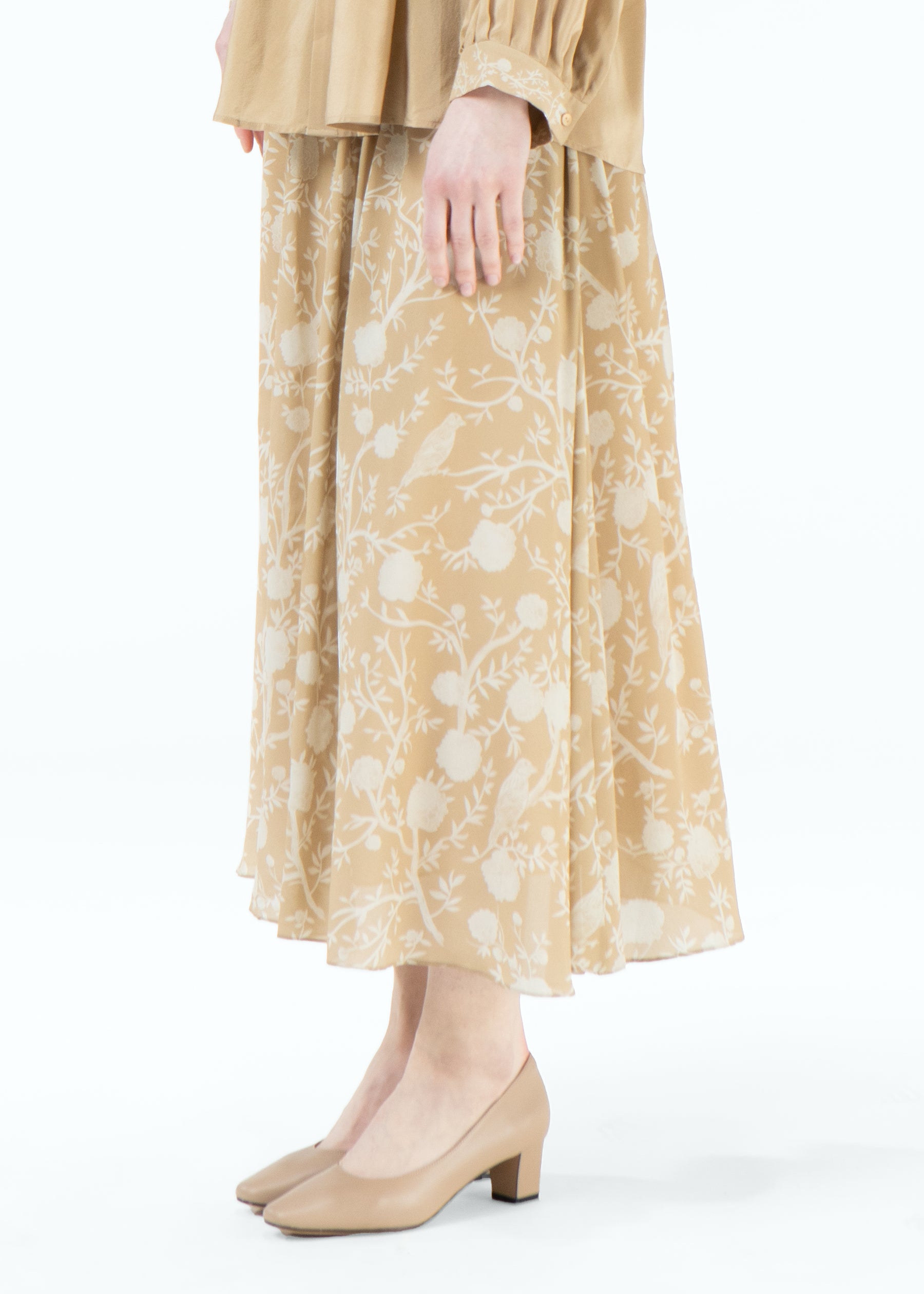 Lirica Meadow Silk Skirt