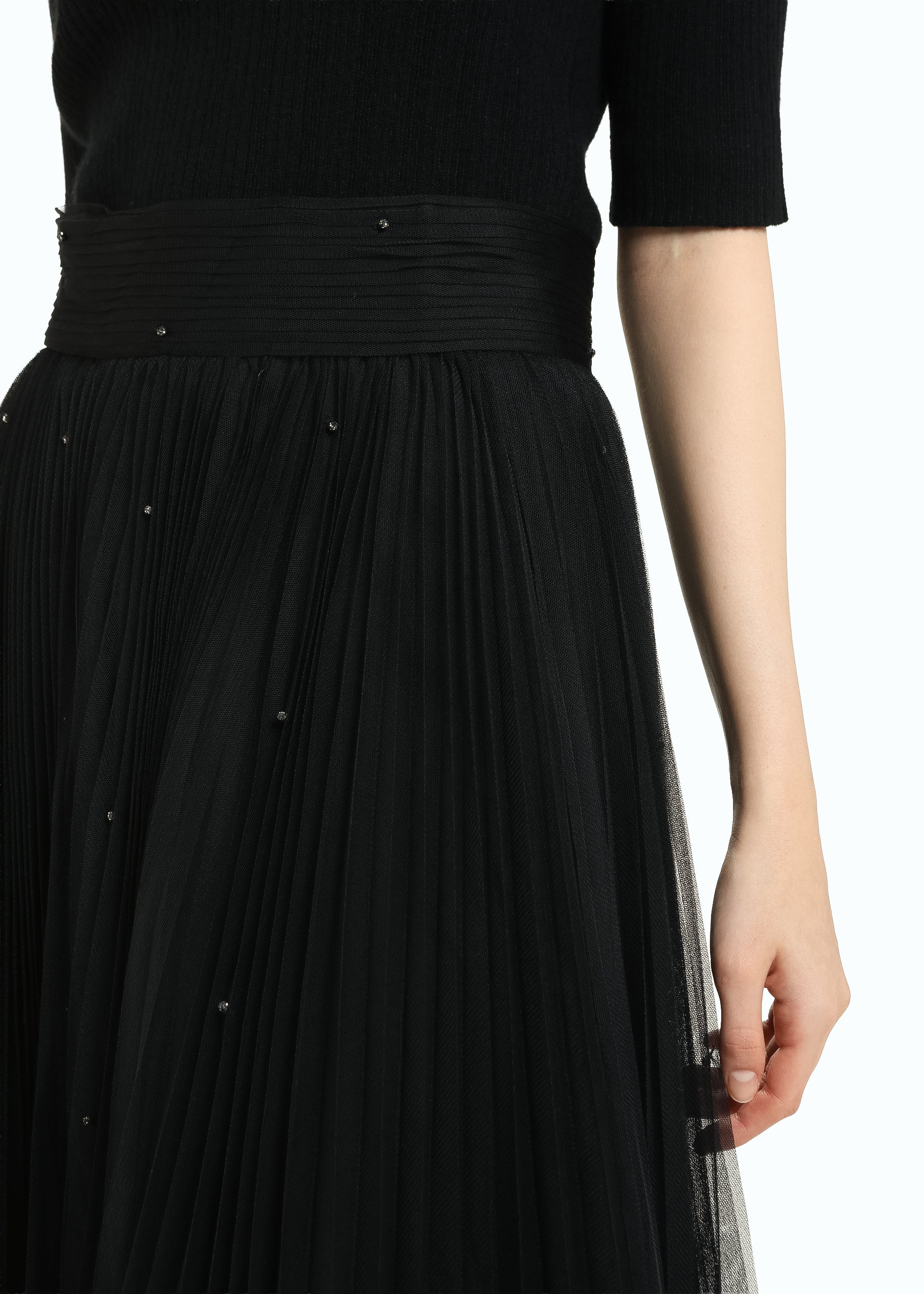 Hand-beaded Tulle Skirt