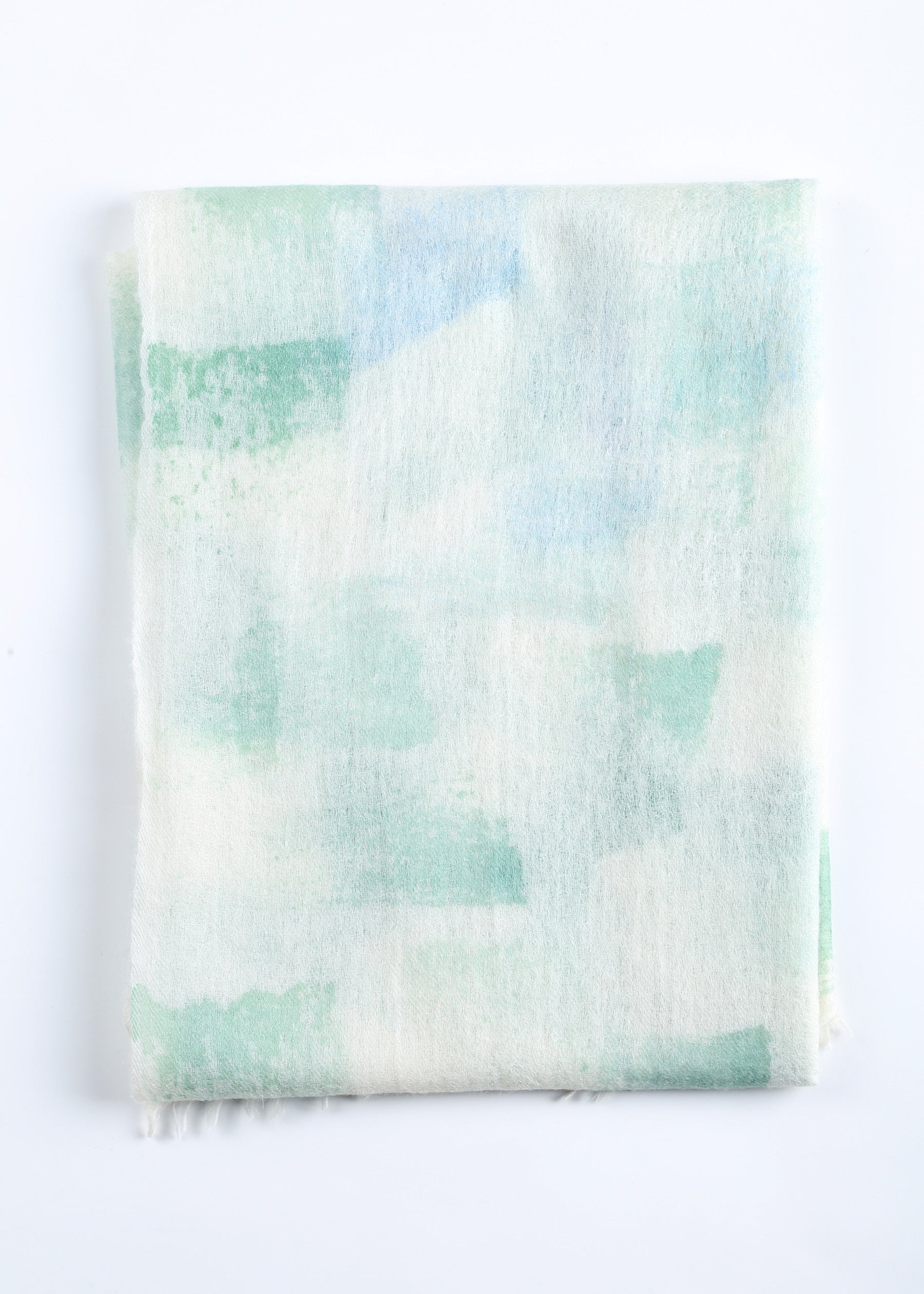 Nuvola Cashmere Shawl with Hand Drawn Print RZH-230018