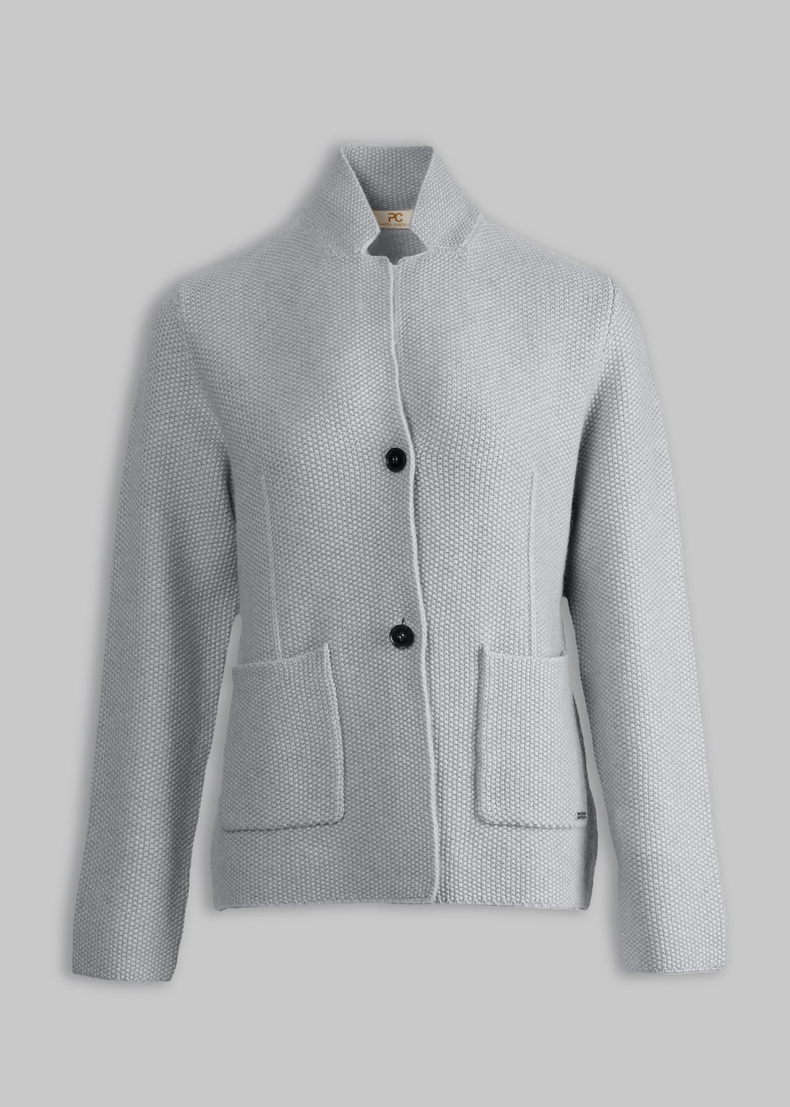 Poesia Two-Pocket Knit Cardigan