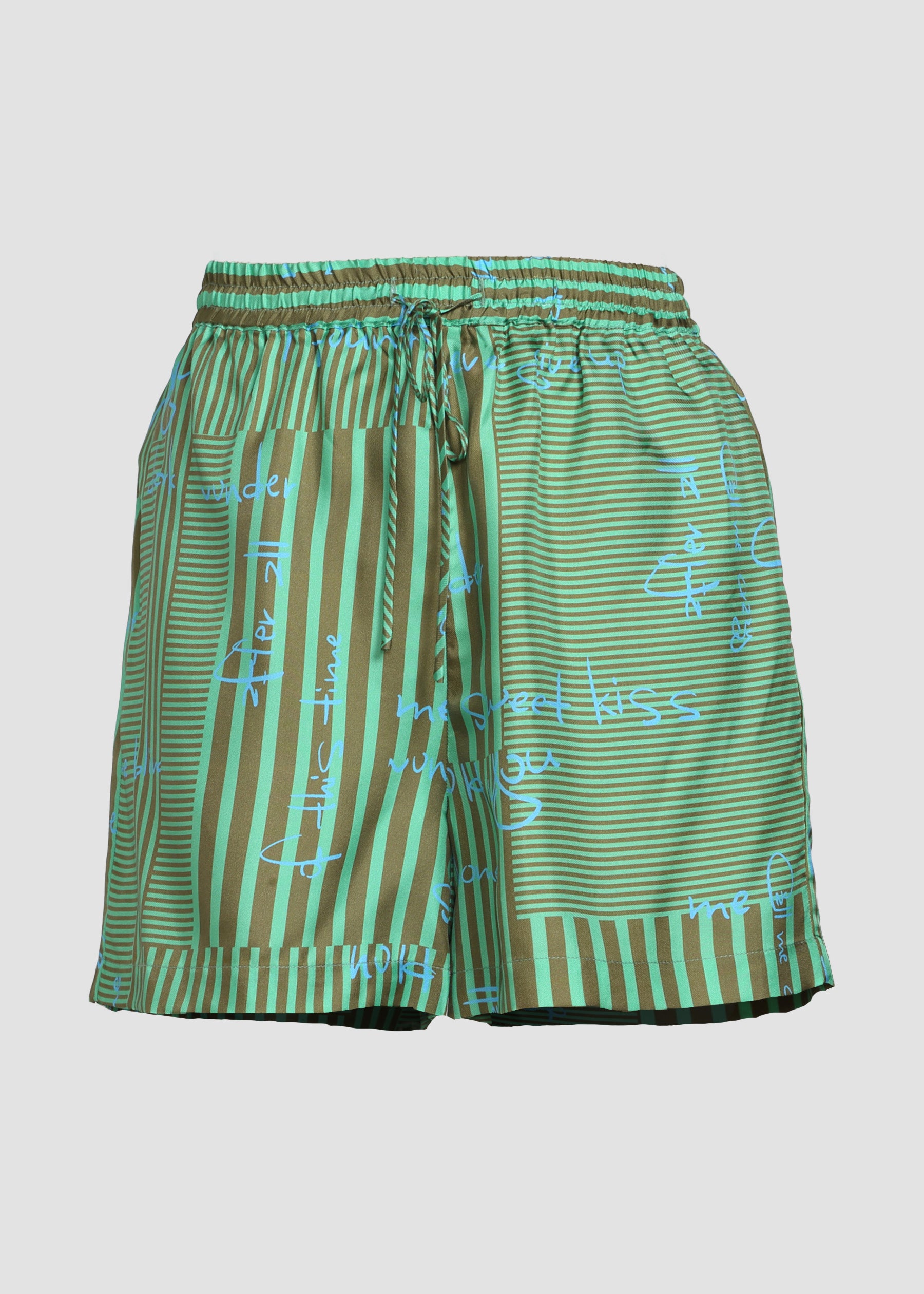 Scriba Printed Eco-Silk Shorts