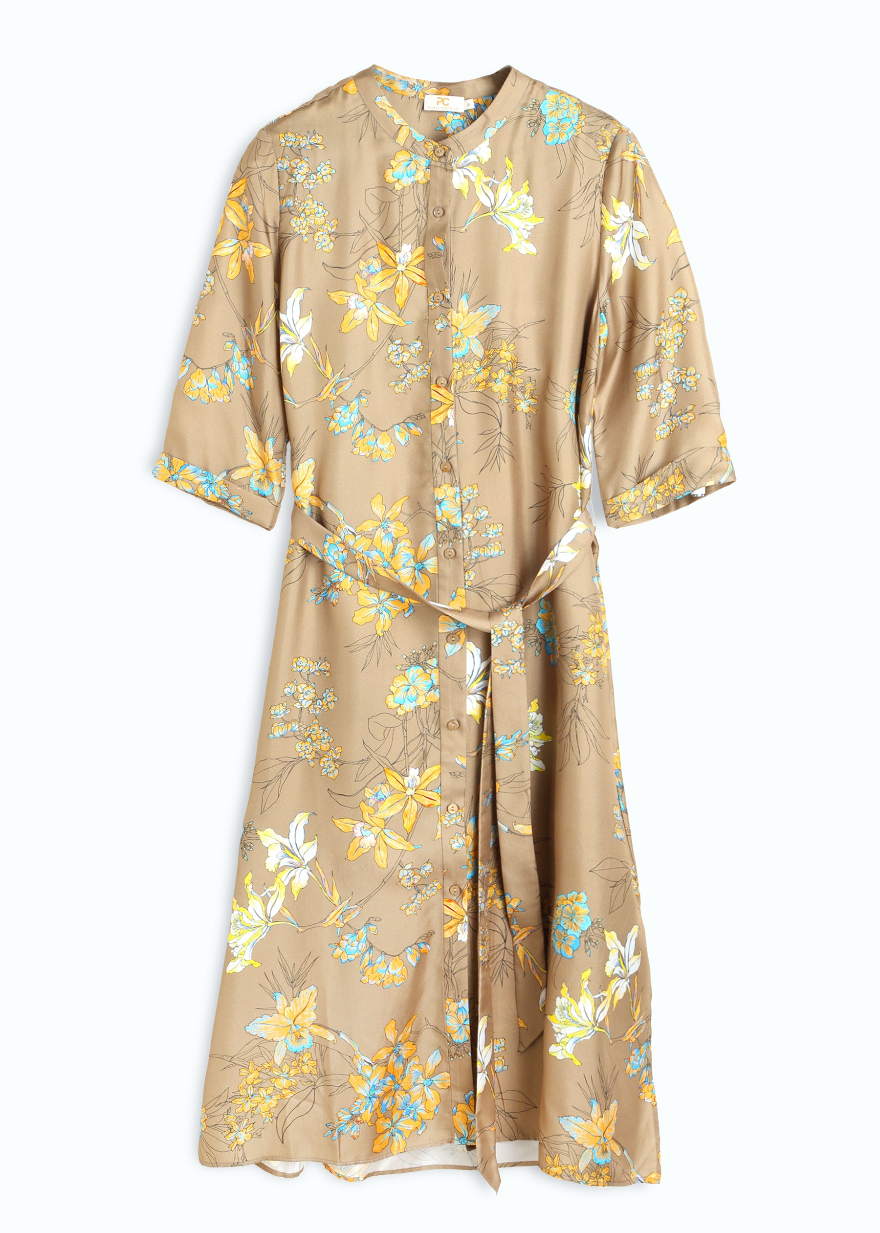 Foliata Silk Dress