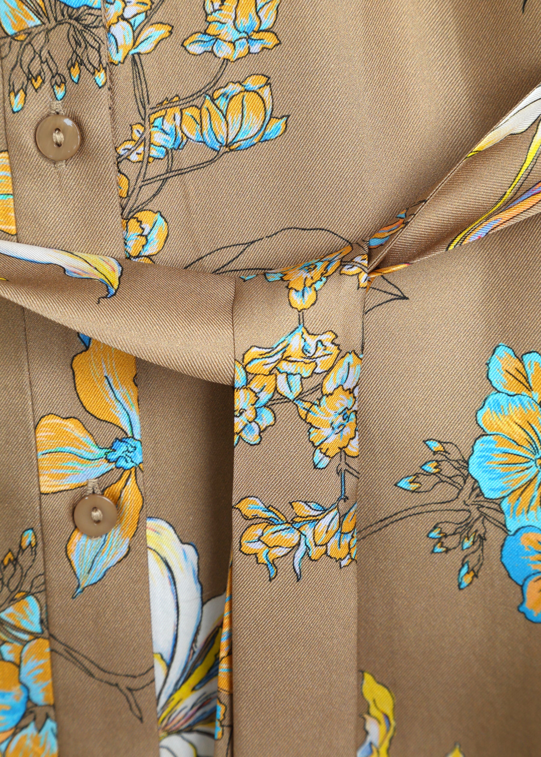Foliata Silk Dress