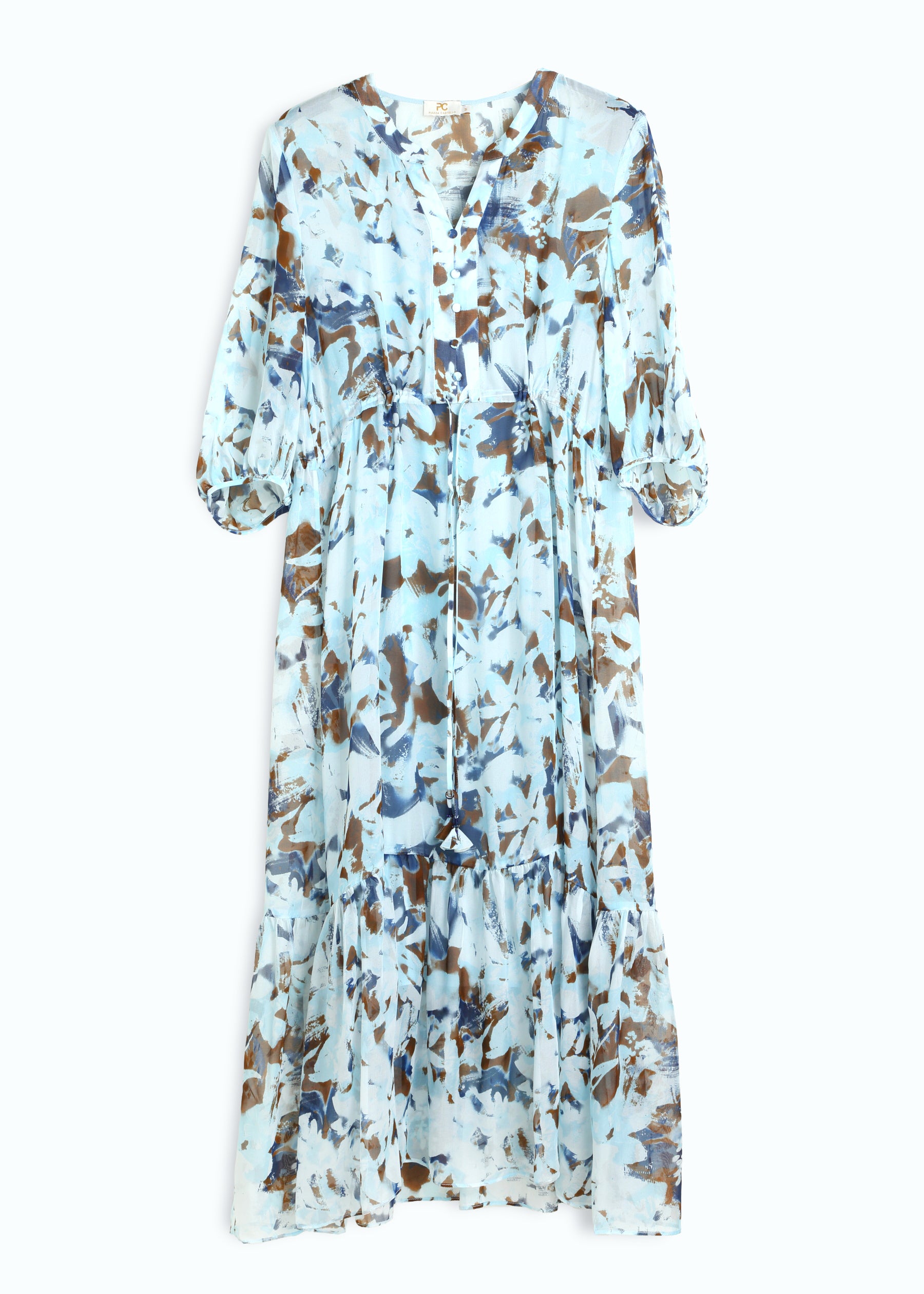 Eolia V-Neck Silk Dress