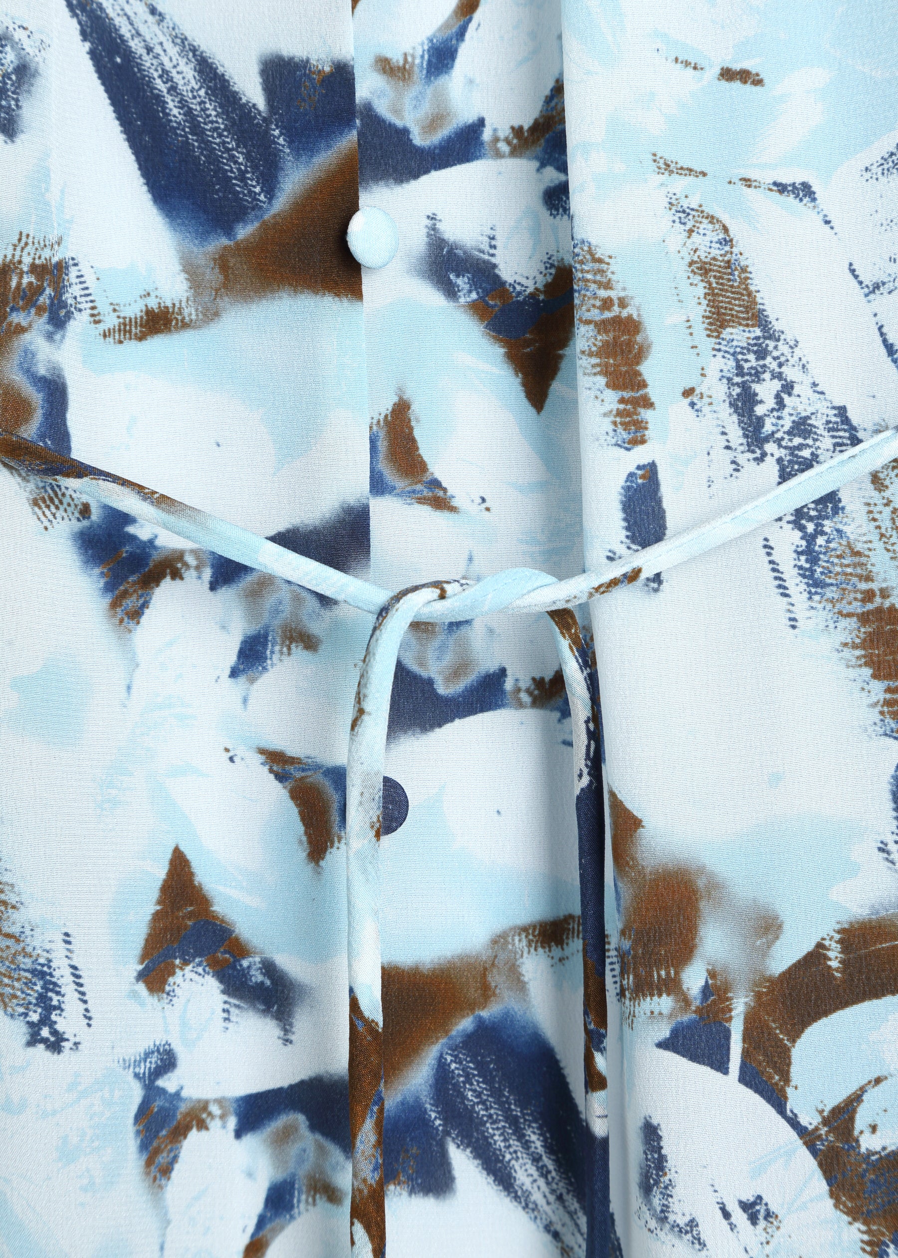 Eolia Silk Dress with Tie Belt