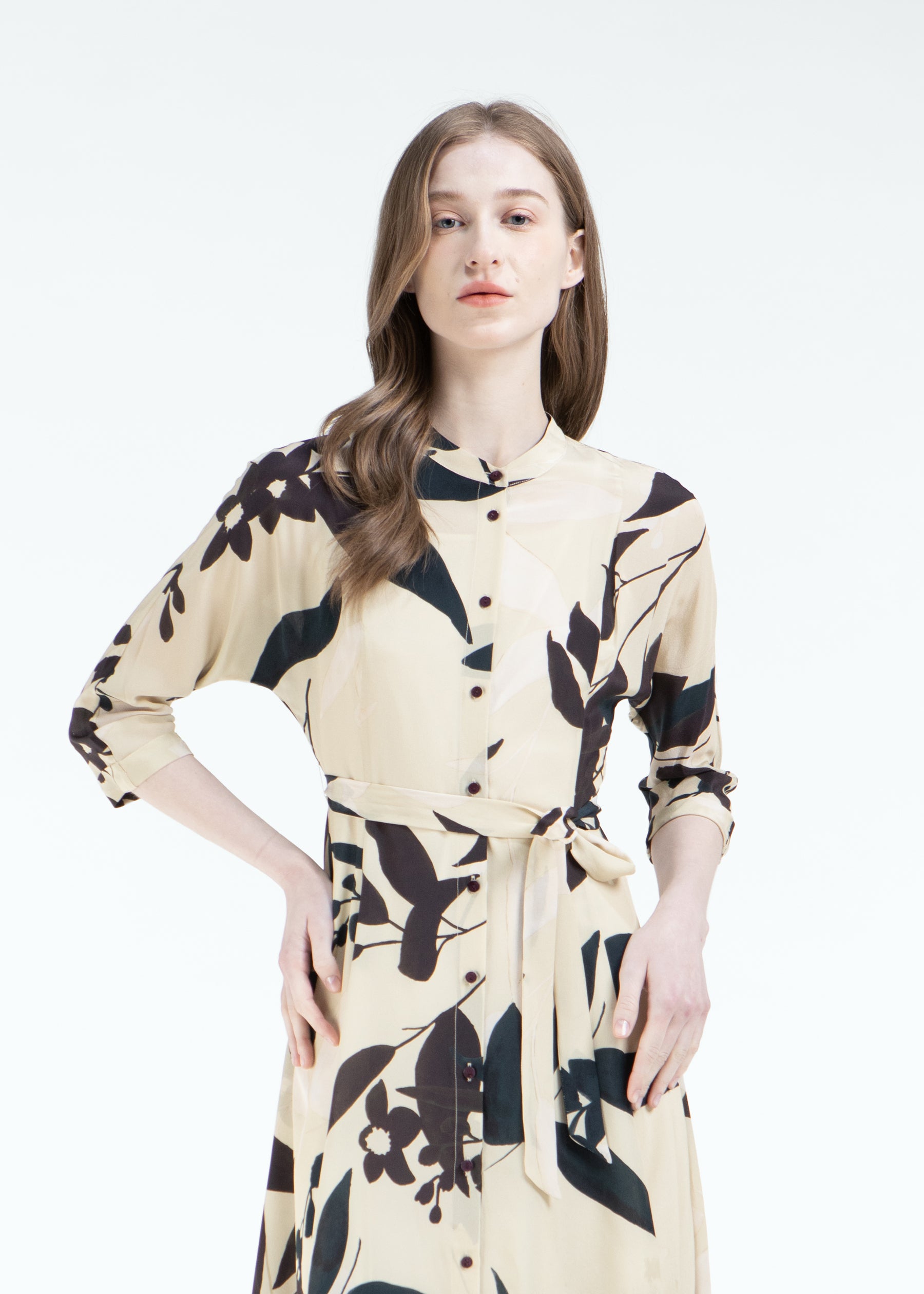 Frondosa Silk Dress