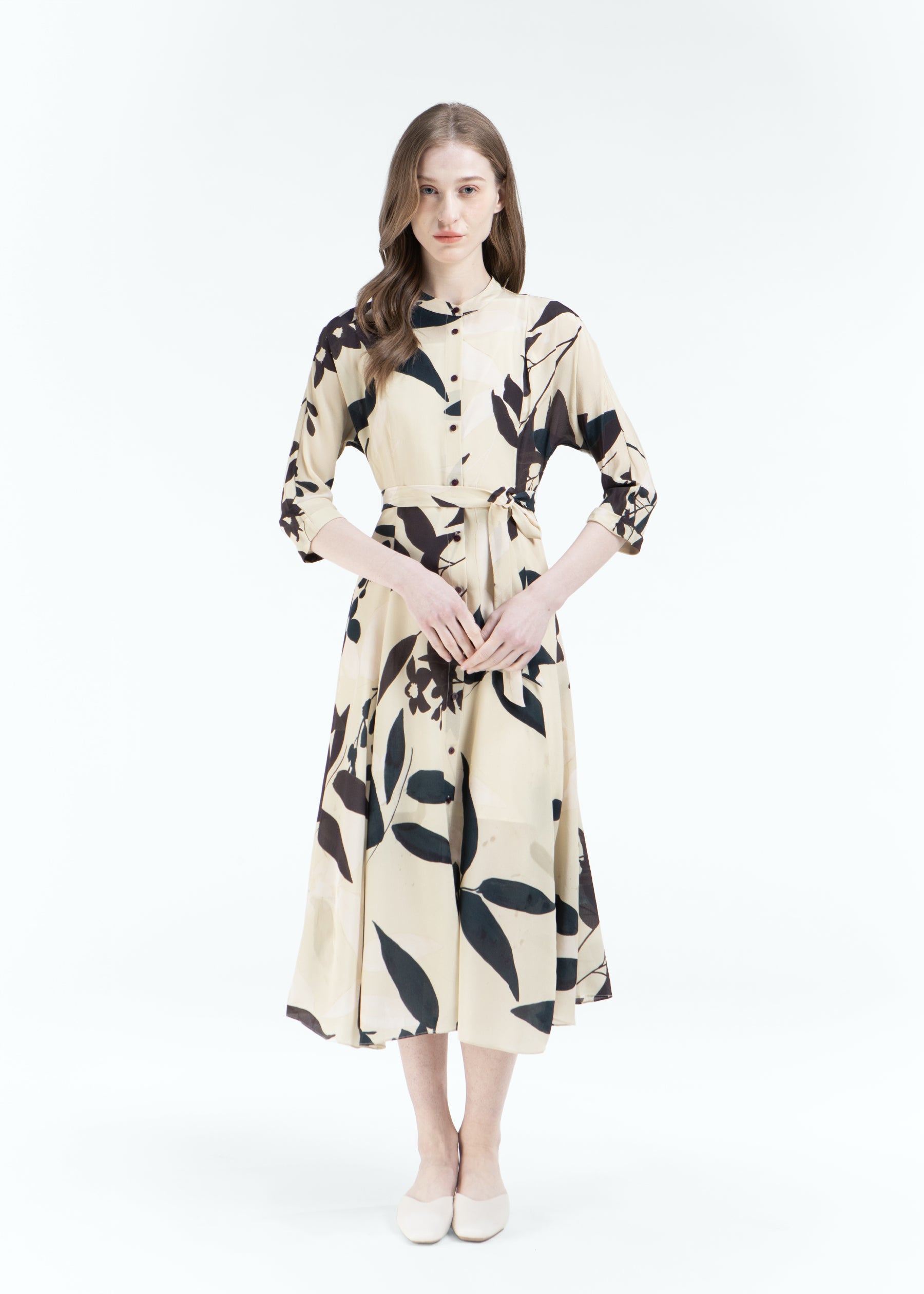 Frondosa Silk Dress