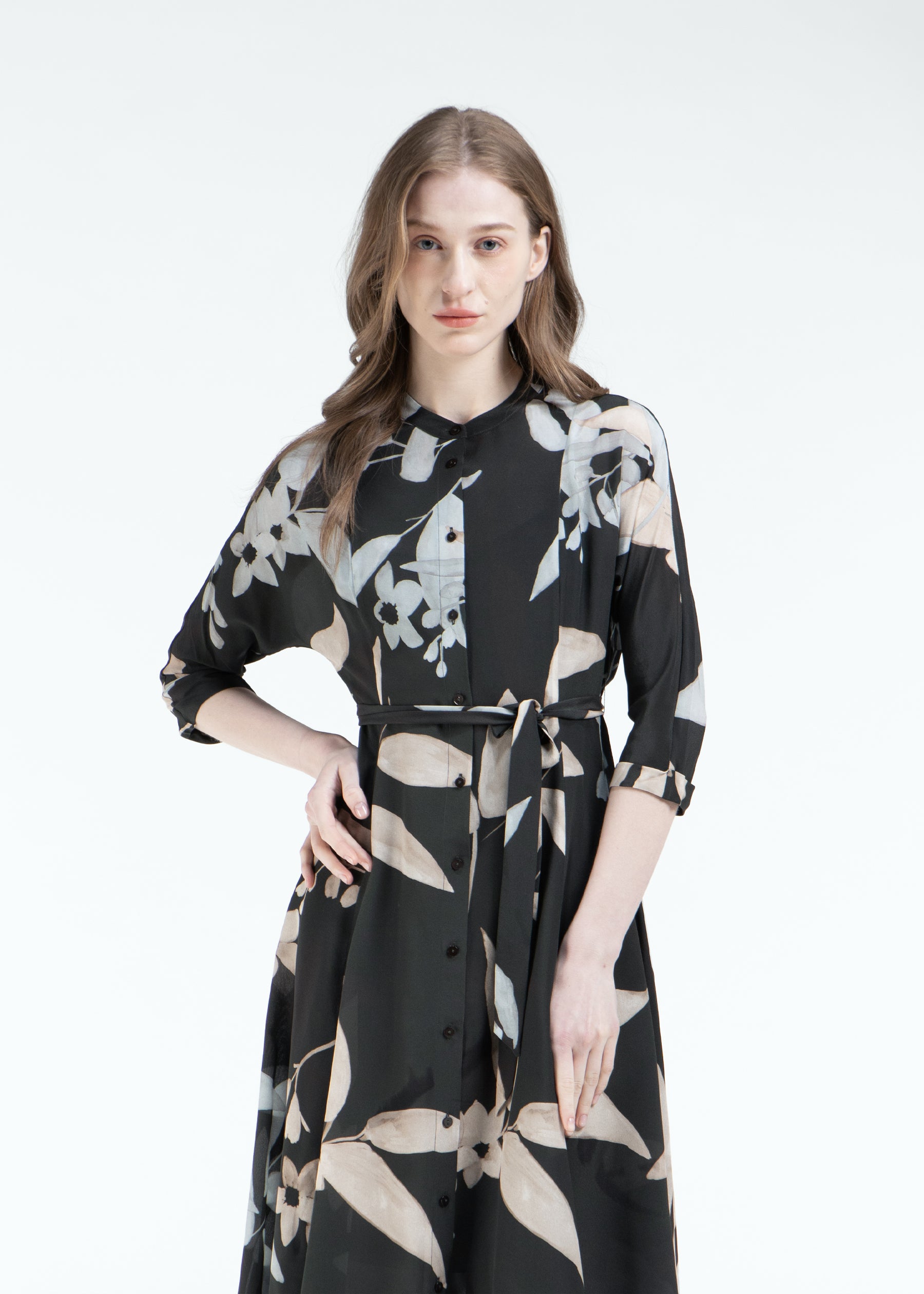 Frondosa Silk Dress