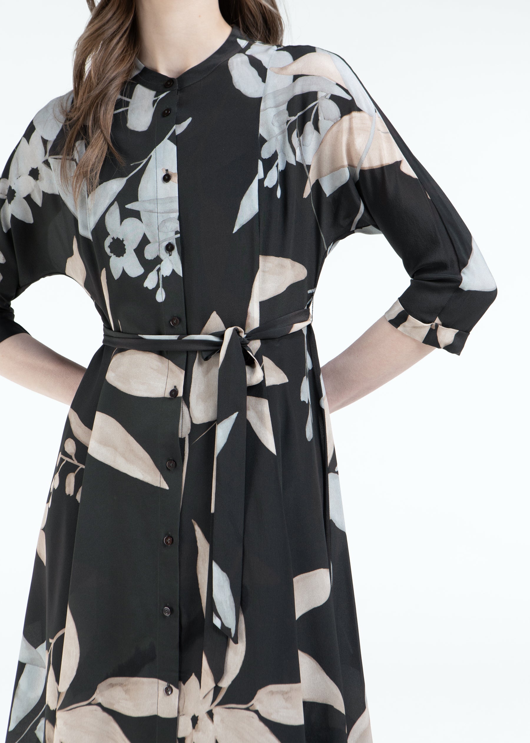 Frondosa Silk Dress