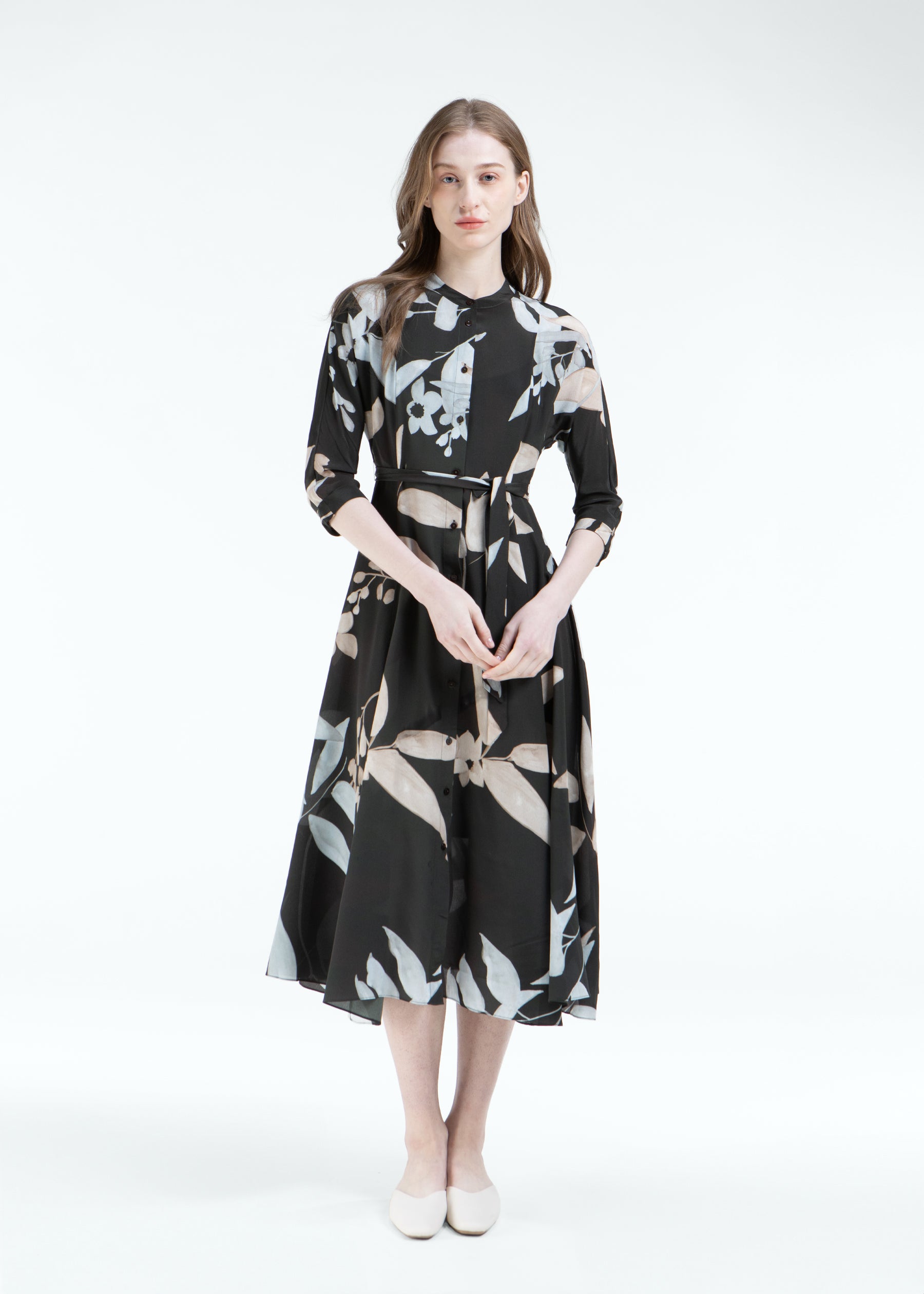 Frondosa Silk Dress