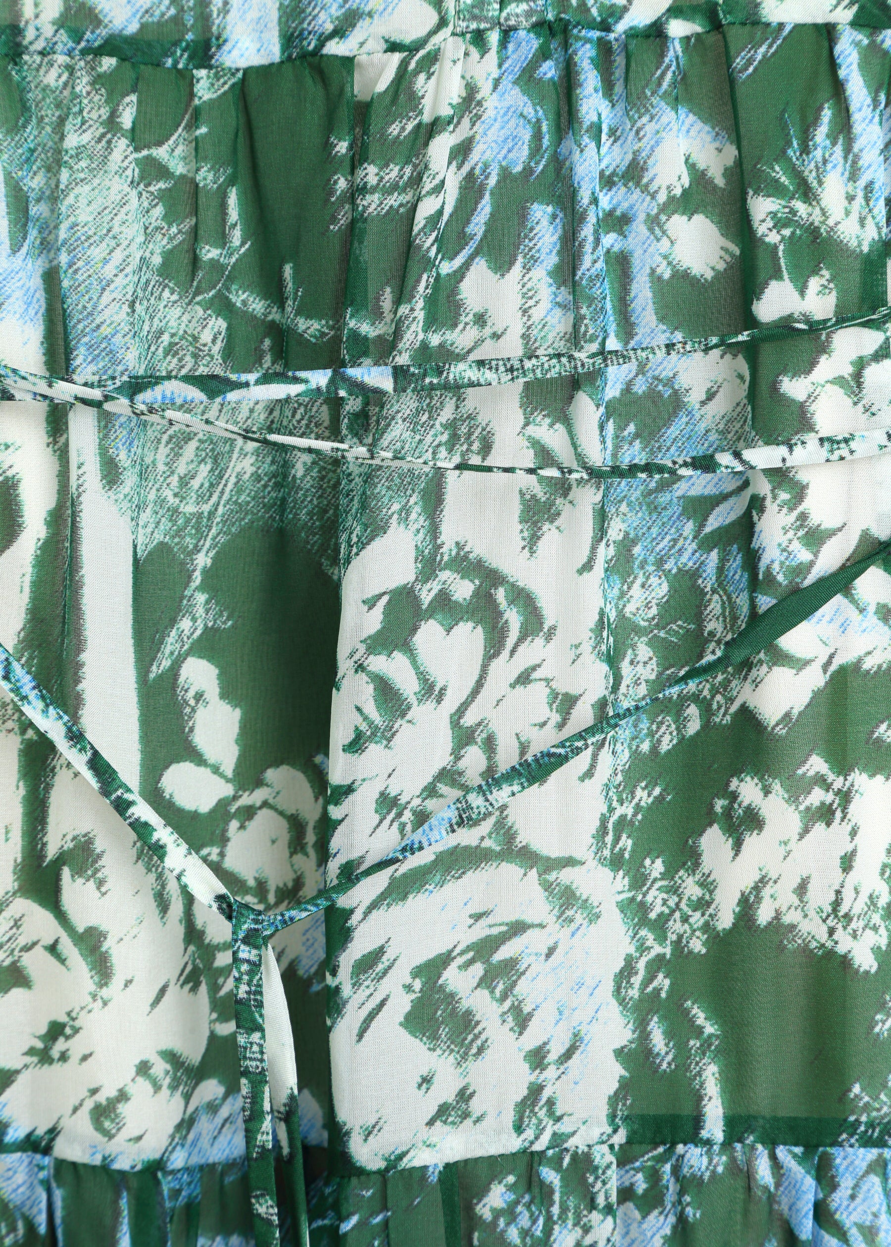 Tarsia Silk Dress