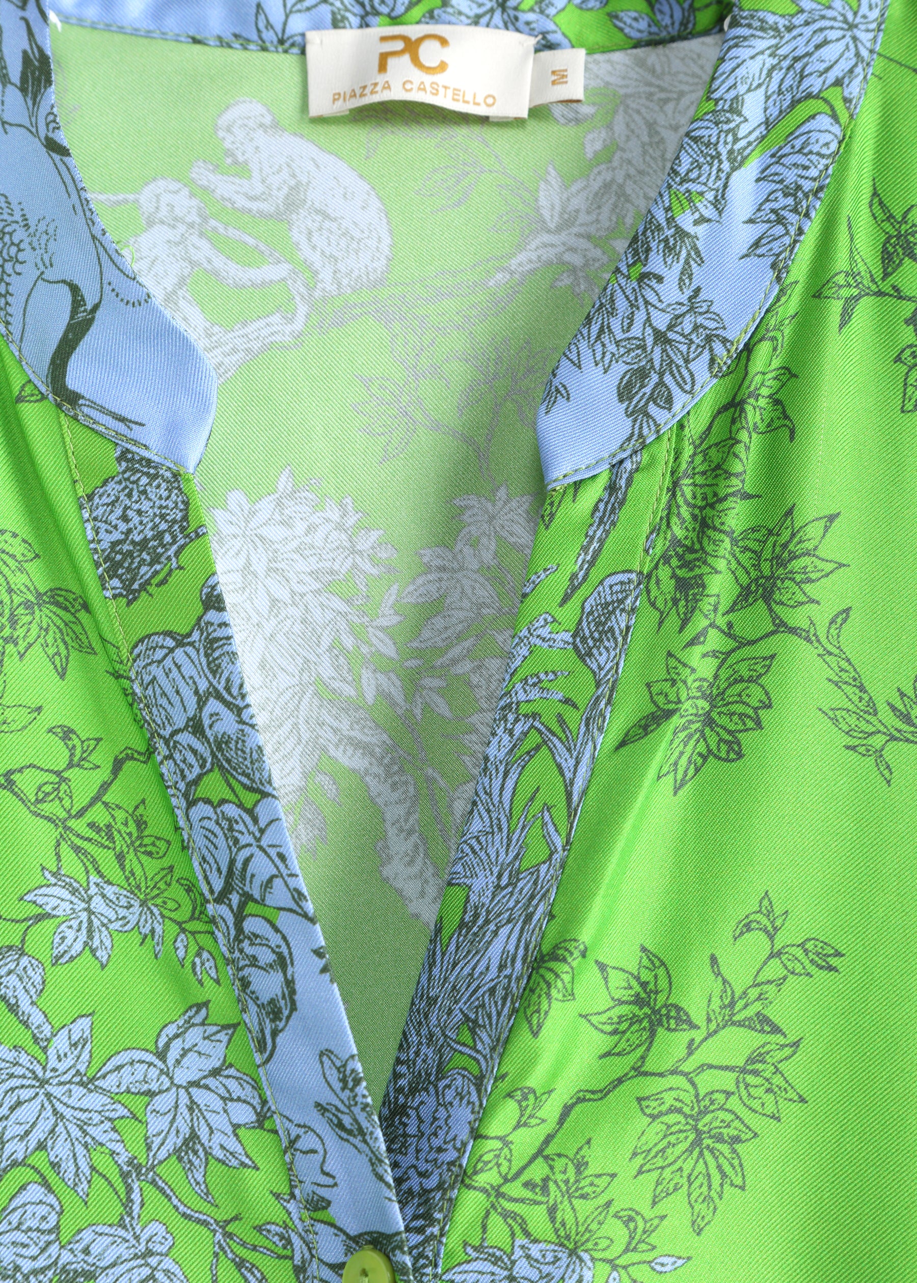 Toile De Jouy Silk Dress