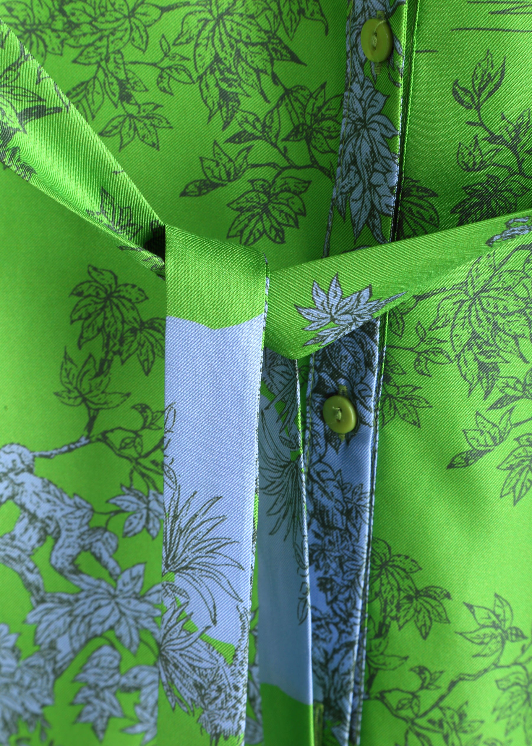 Toile De Jouy Silk Dress