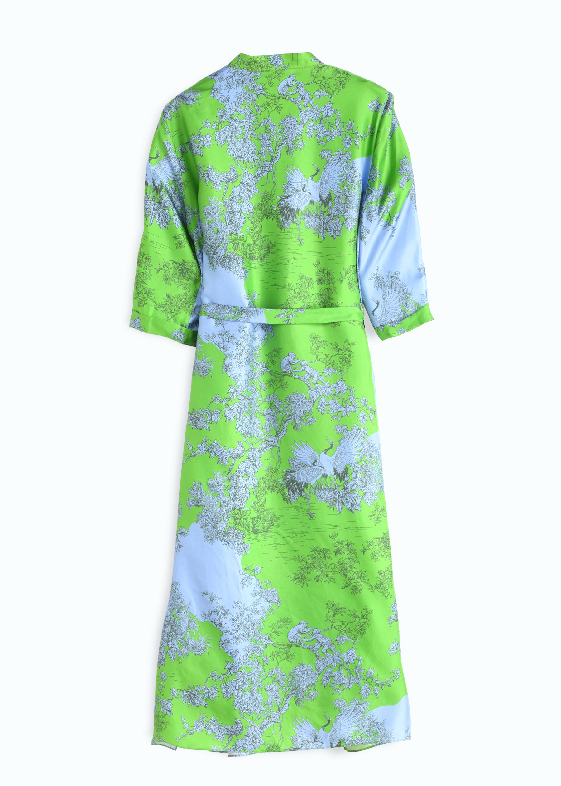 Toile De Jouy Silk Dress