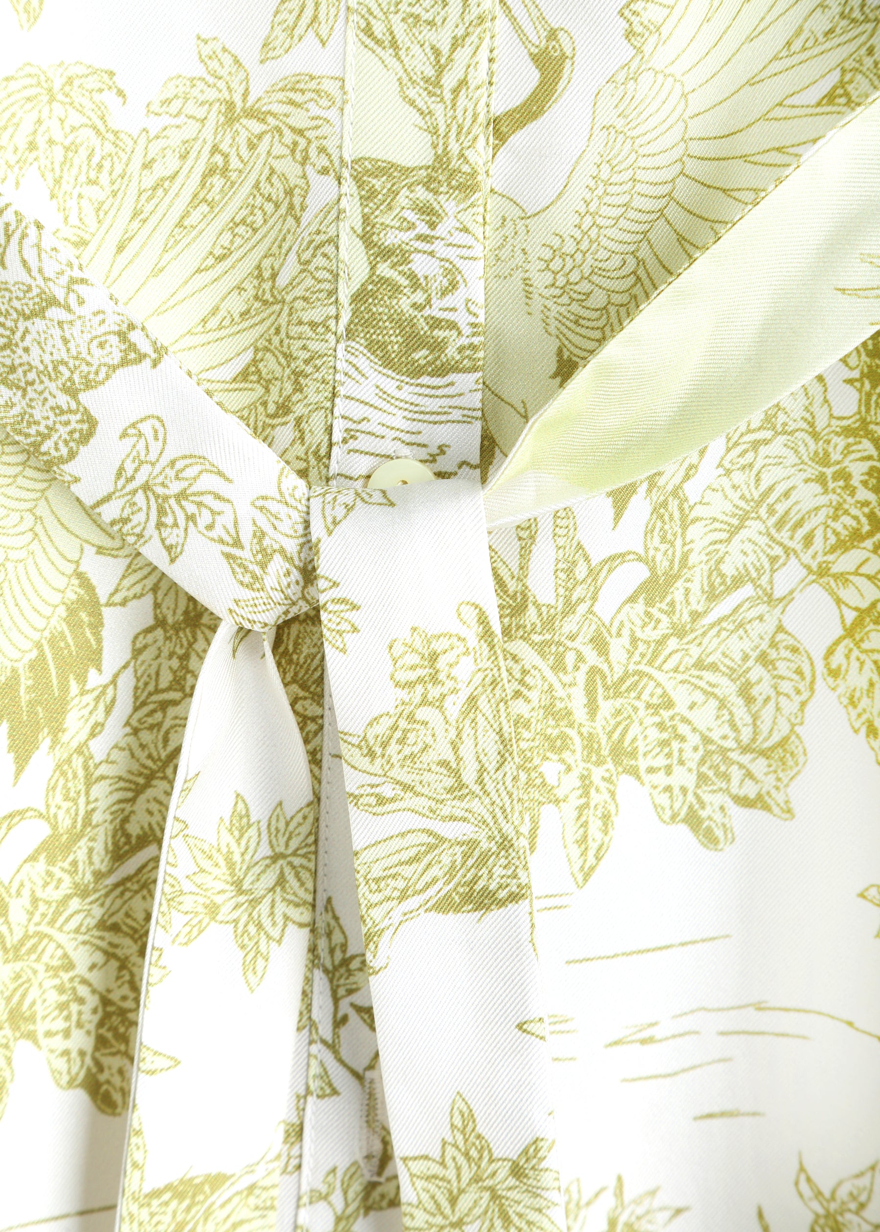 Toile De Jouy Silk Dress