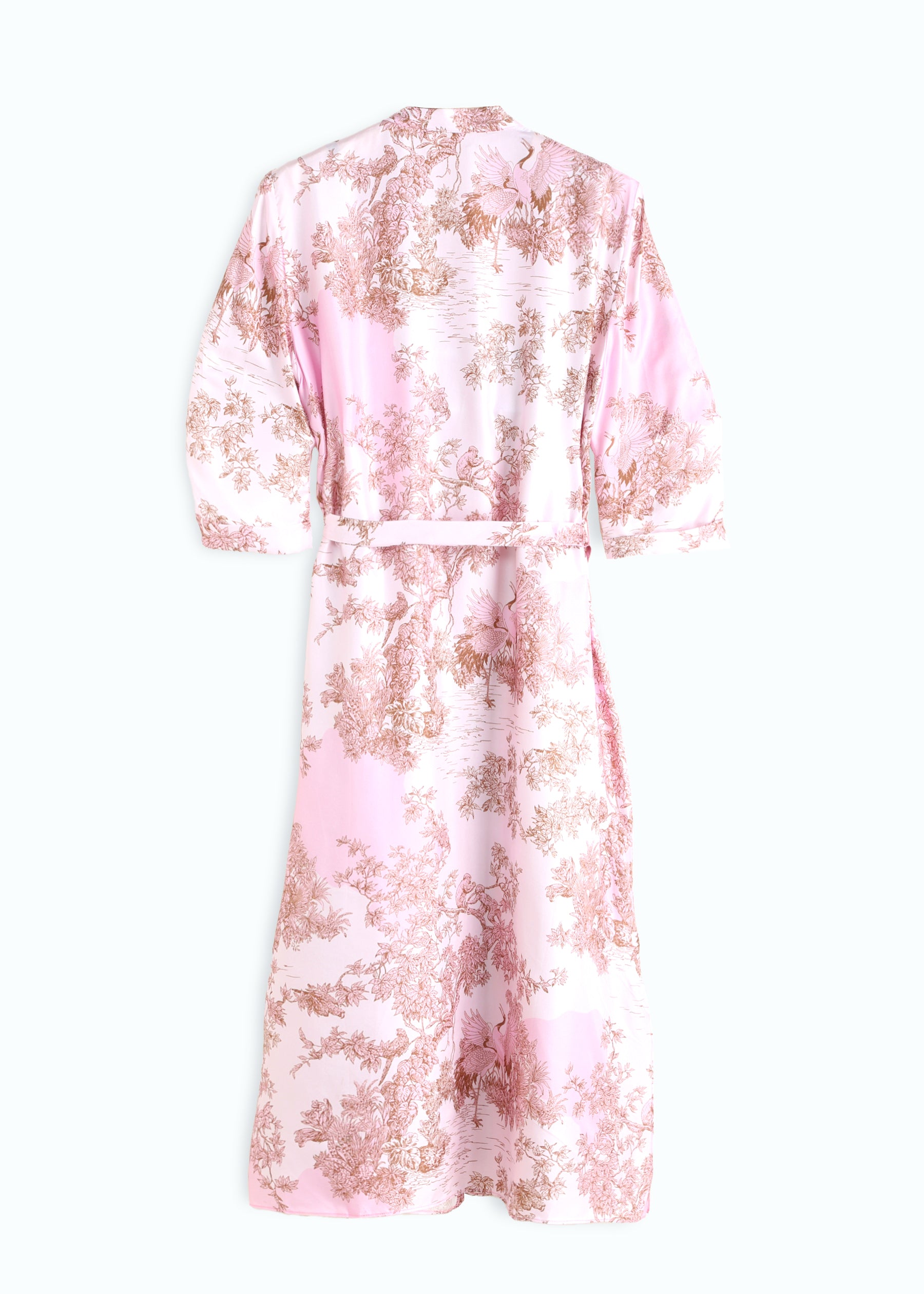 Toile De Jouy Silk Dress