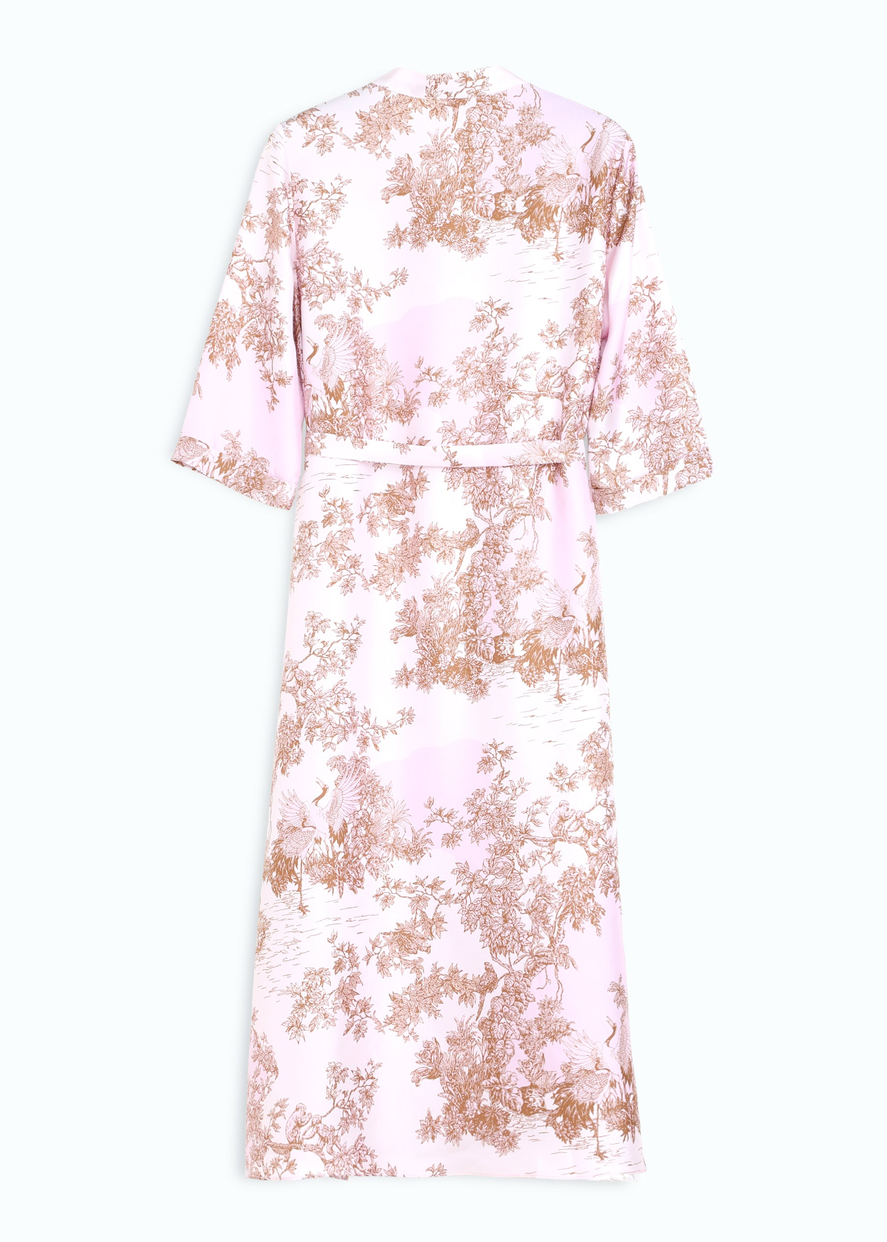 Toile De Jouy Silk Dress