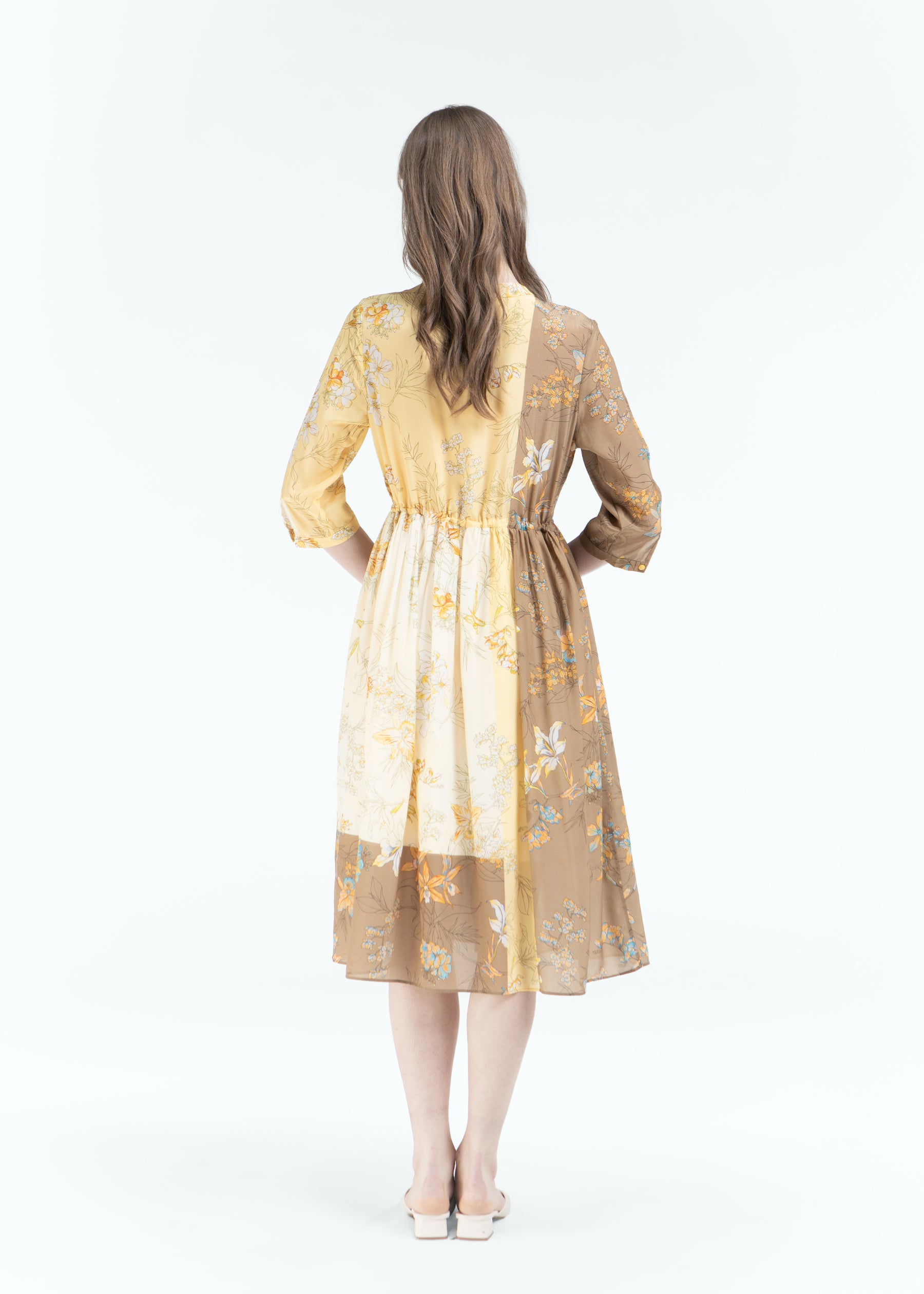 Solenne Silk Dress
