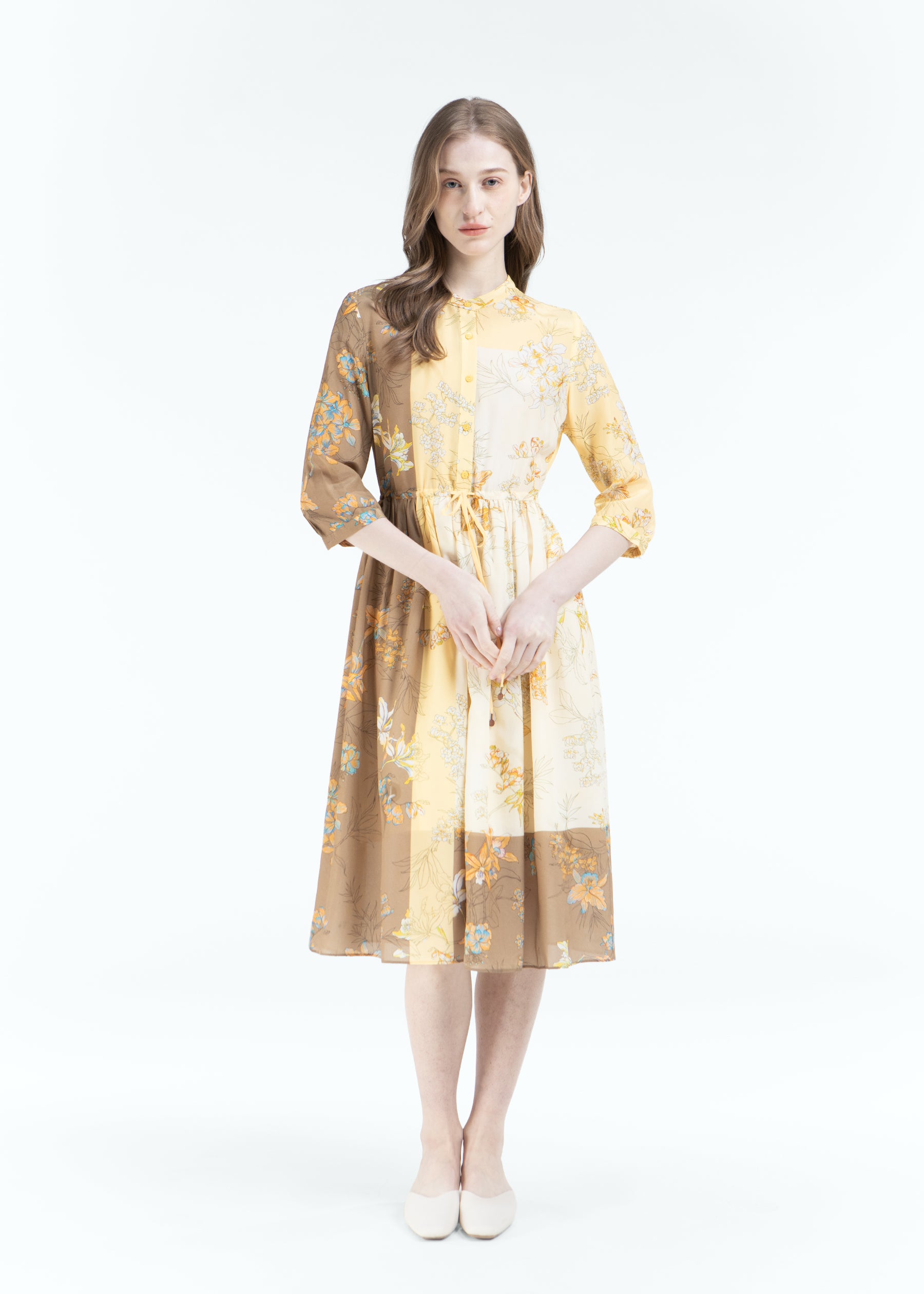 Solenne Silk Dress