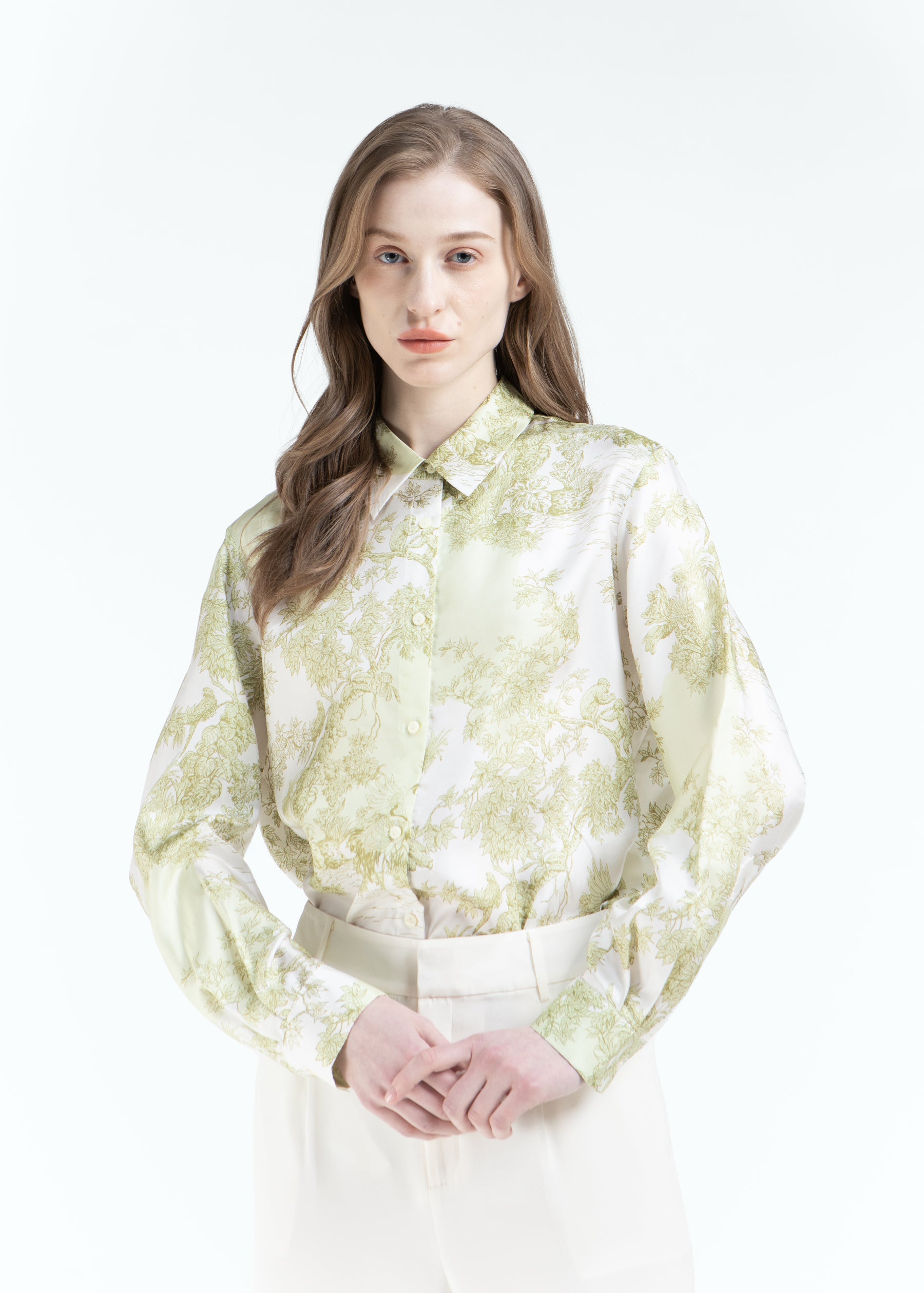Toile De Jouy Silk Shirt