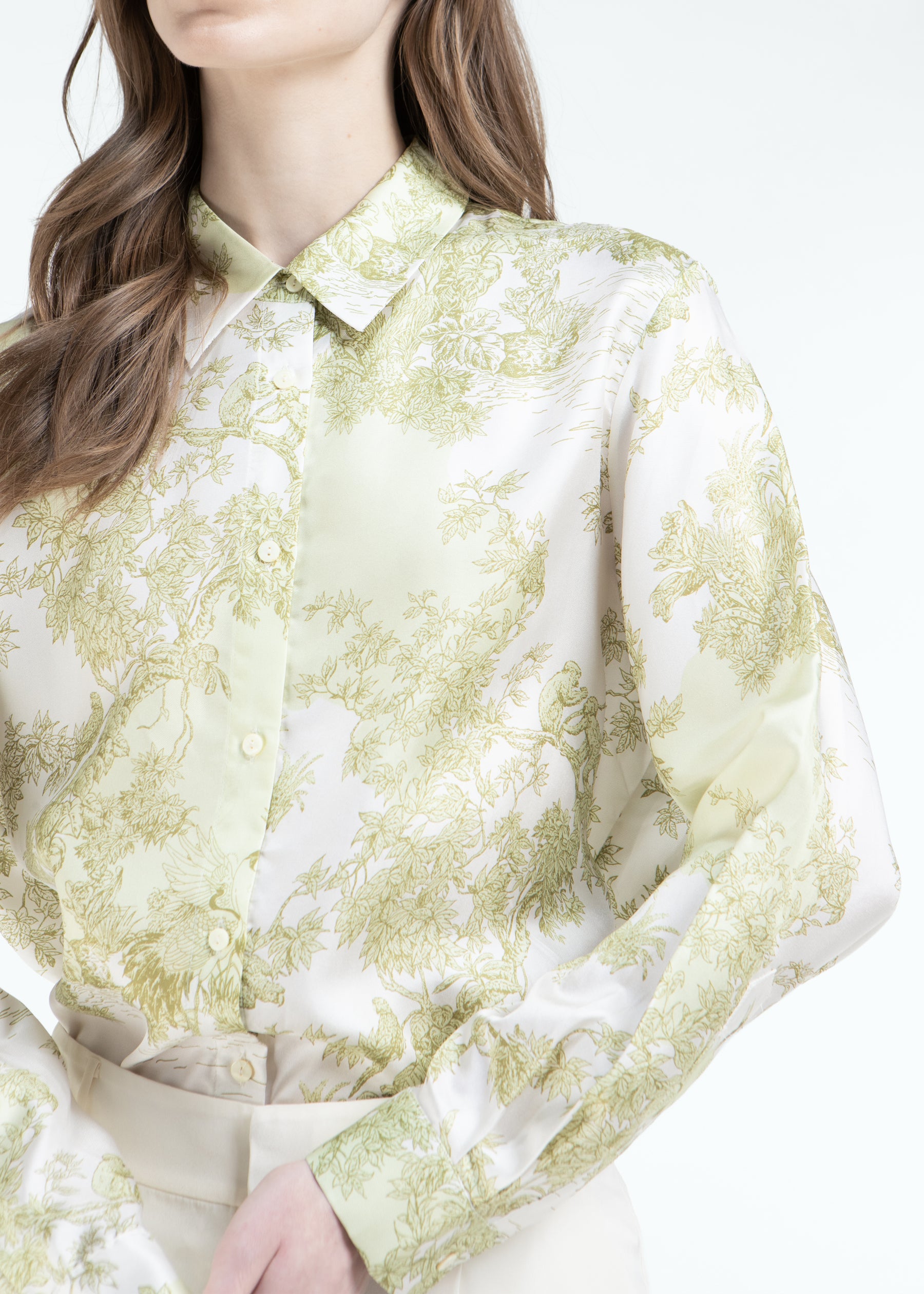 Toile De Jouy Silk Shirt