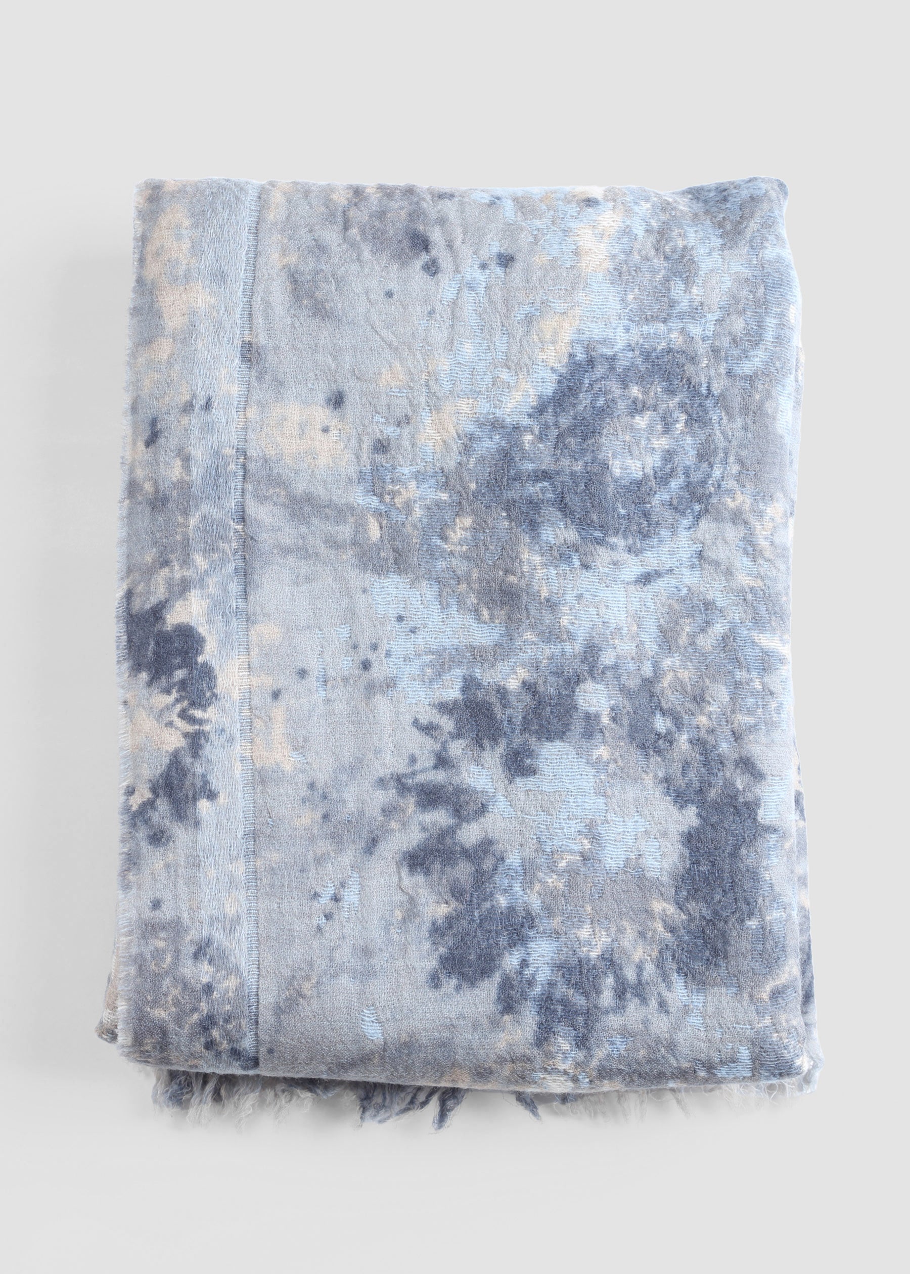 Aurora Mist Wool-Cashmere Shawl th-sl-17007