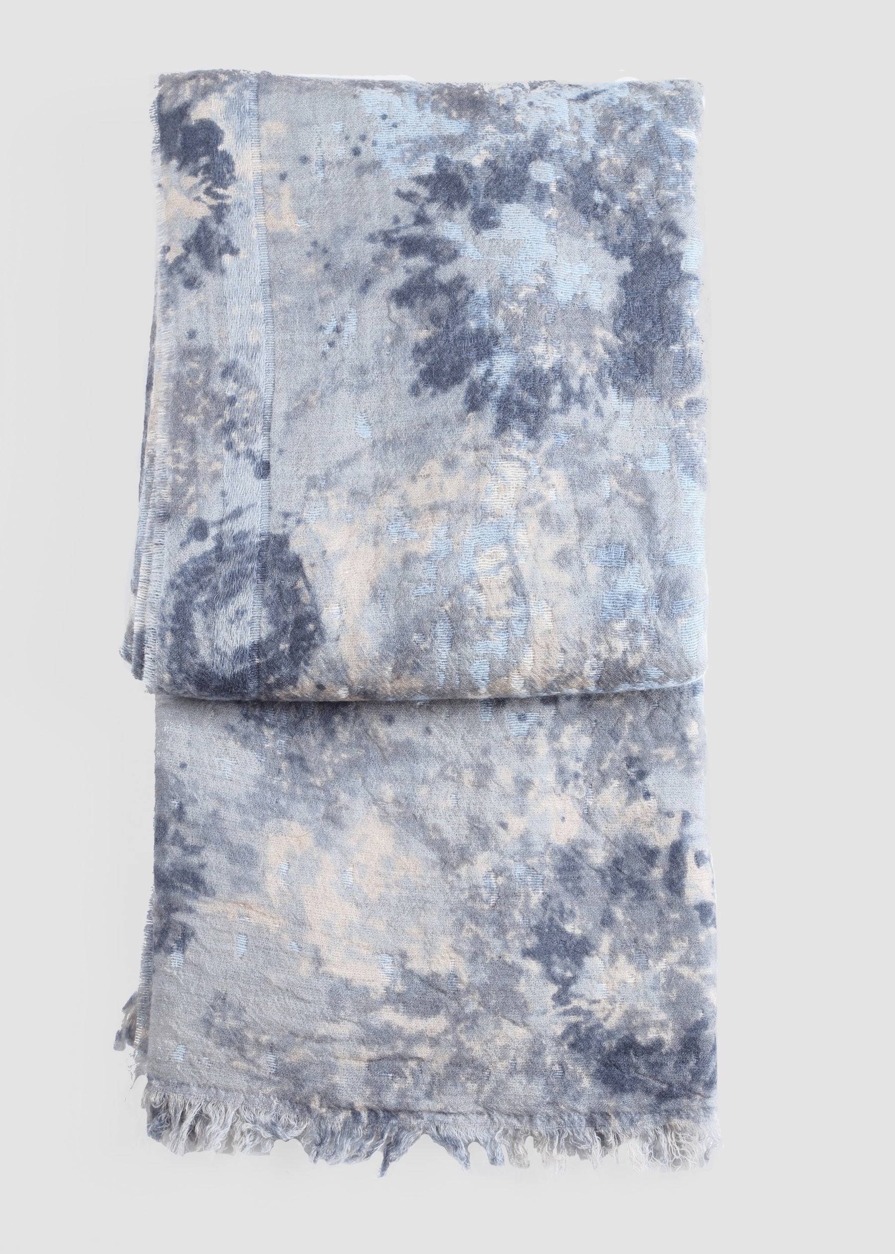 Aurora Mist Wool-Cashmere Shawl th-sl-17007