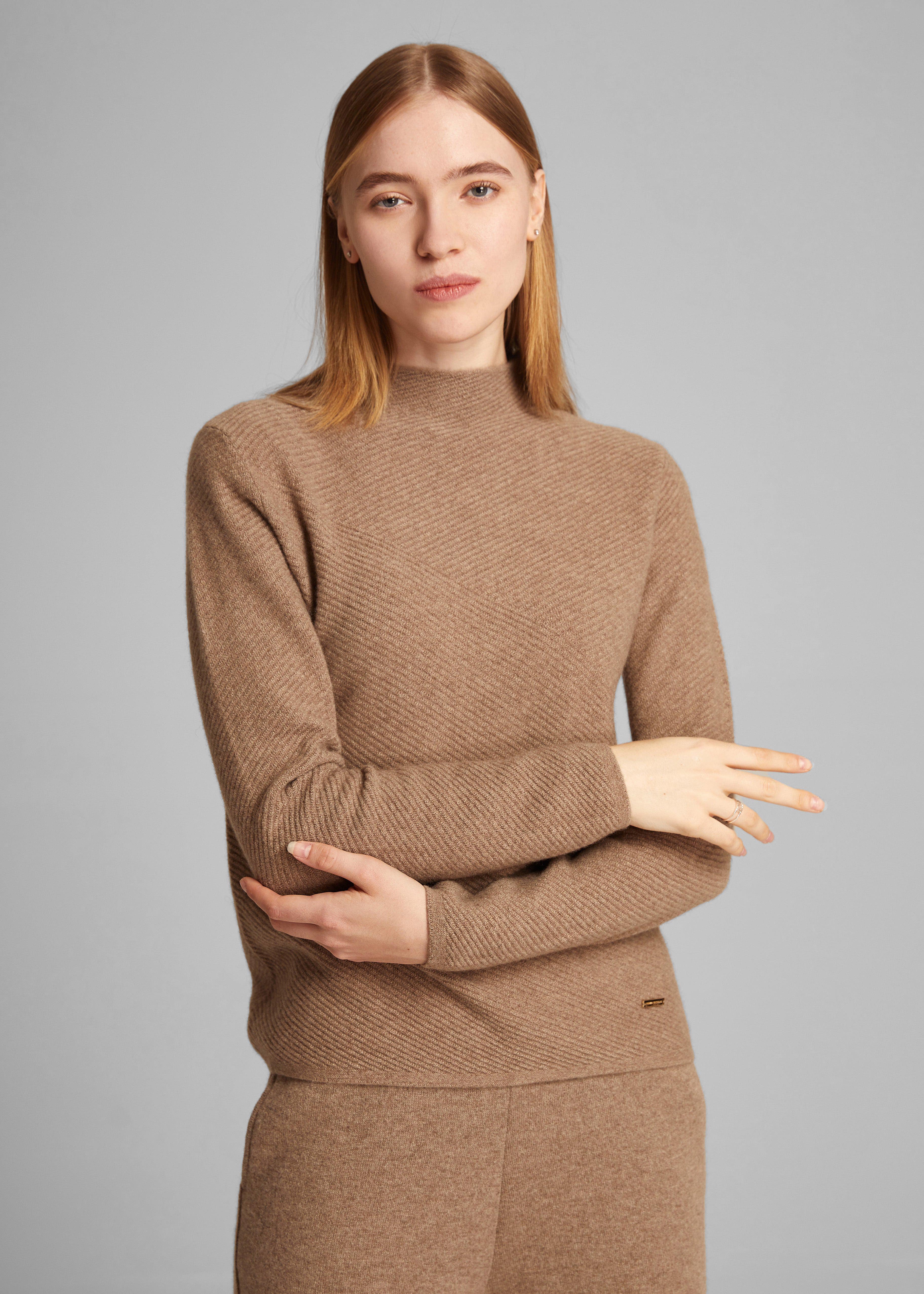 Caldo Mock Neck Cashmere Jumper